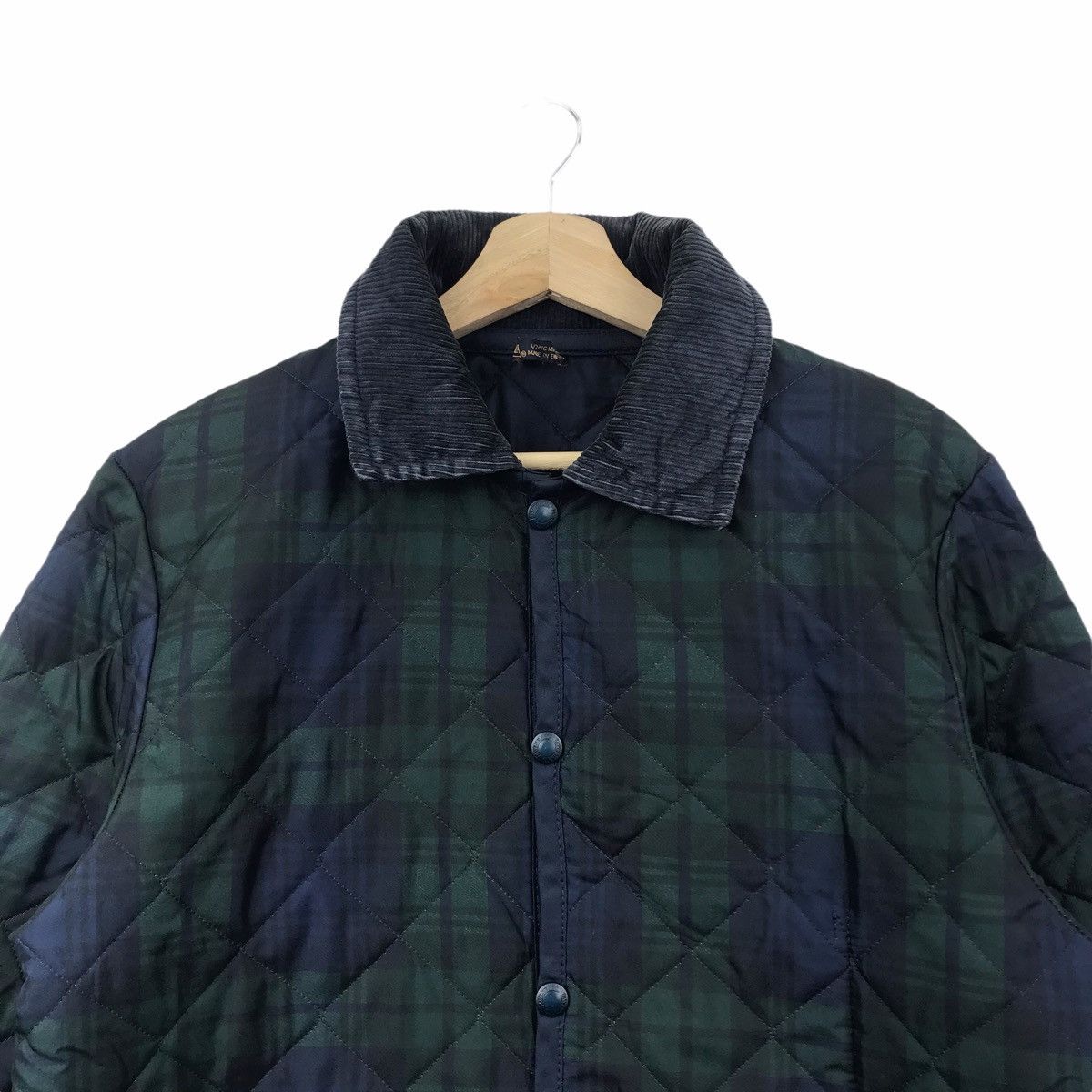 Vintage LAVENHAM England Brand Green Quilted Cotton Coat
