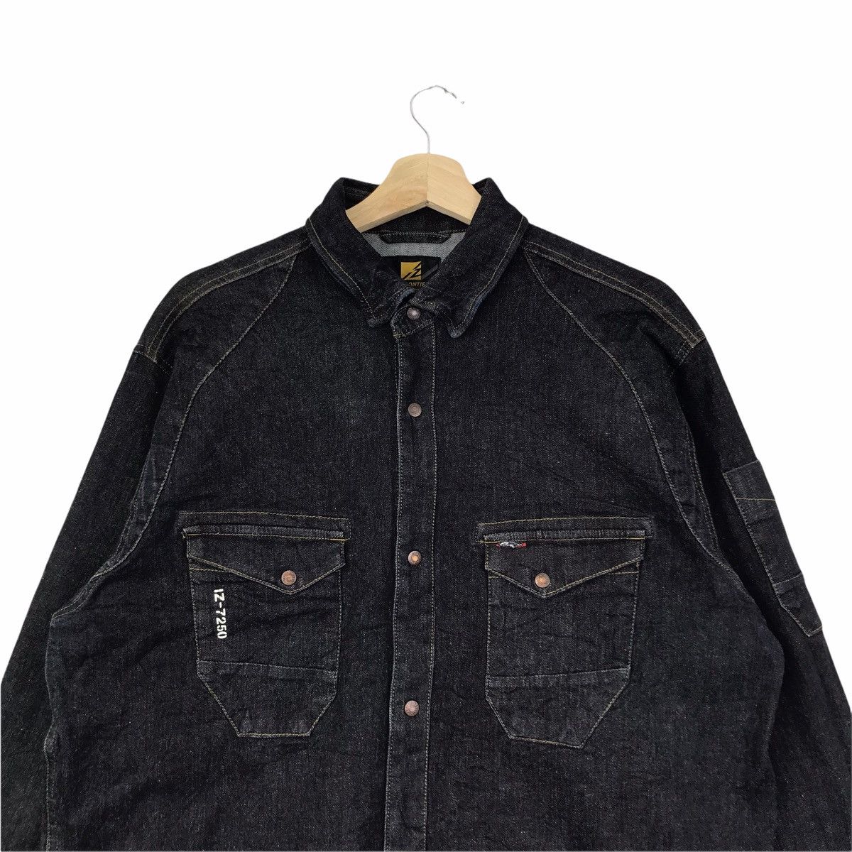 Japanese Brand I’Z FRONTIER Japanese Brand Denim Jeans Jacket Size US XXL / EU 58 / 5 - 3 Thumbnail