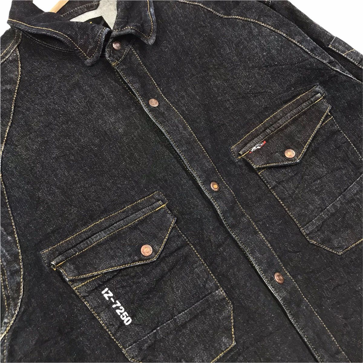 Japanese Brand I’Z FRONTIER Japanese Brand Denim Jeans Jacket Size US XXL / EU 58 / 5 - 5 Thumbnail