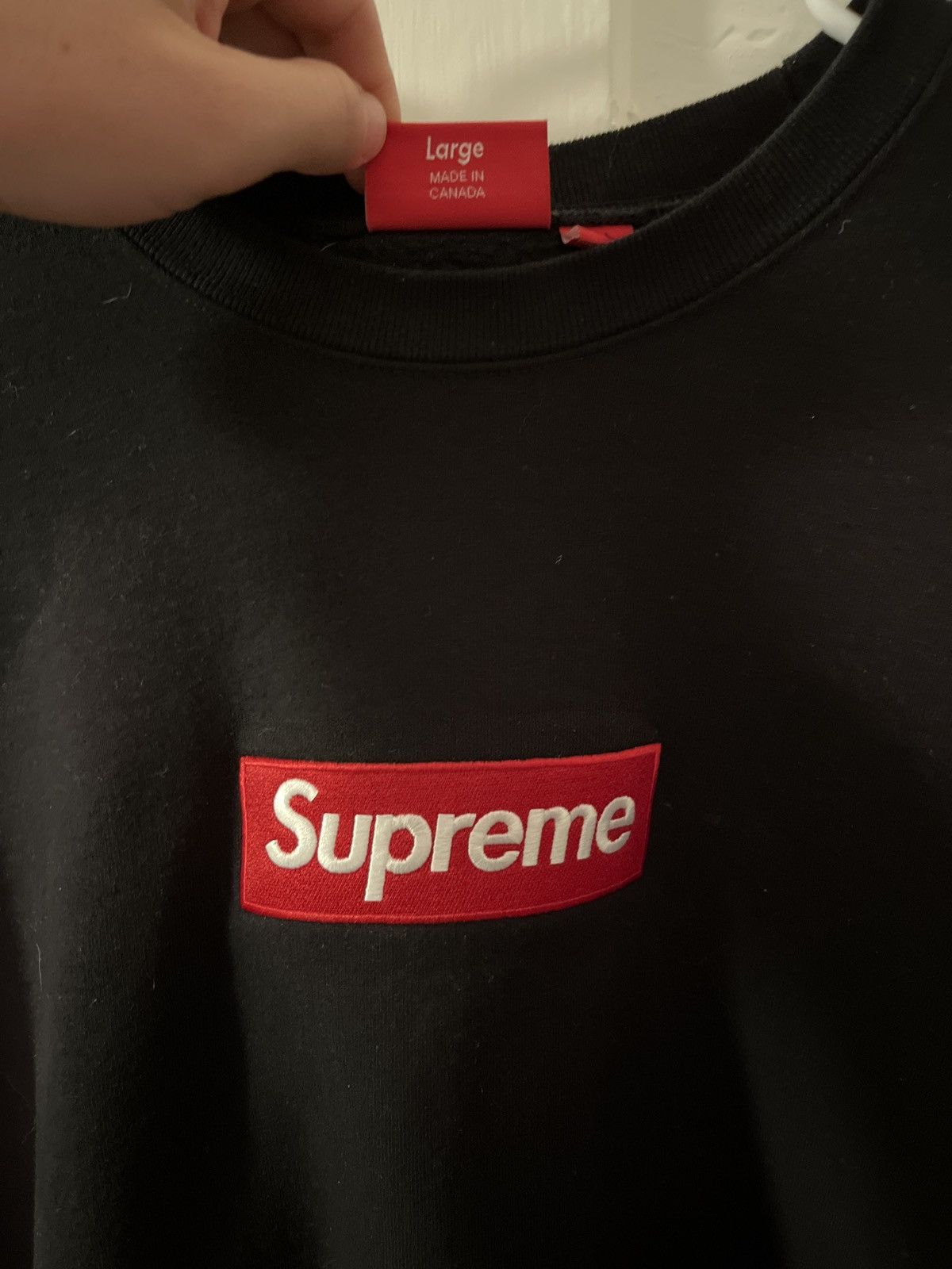 Supreme FW22 Box Logo Crewneck Size US L / EU 52-54 / 3 - 2 Thumbnail