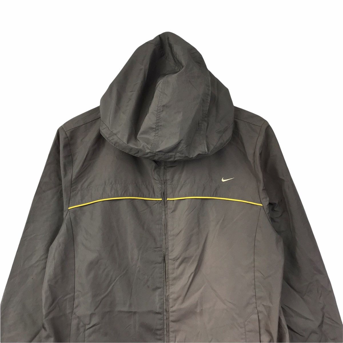 Nike NIKE SWOOSH Sportswear Grey Windbreaker Hoodie Jacket Size US M / EU 48-50 / 2 - 3 Thumbnail