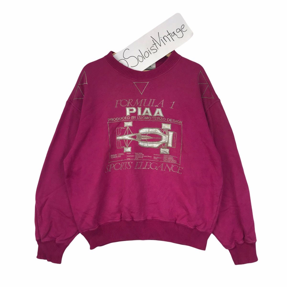 Vintage 90s PIAA FORMULA ONE Luomo Terzo Racing Pink