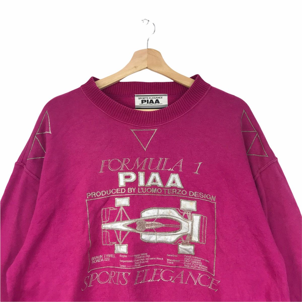 Vintage Vintage 90s PIAA FORMULA ONE Luomo Terzo Racing Pink Size US L / EU 52-54 / 3 - 3 Thumbnail