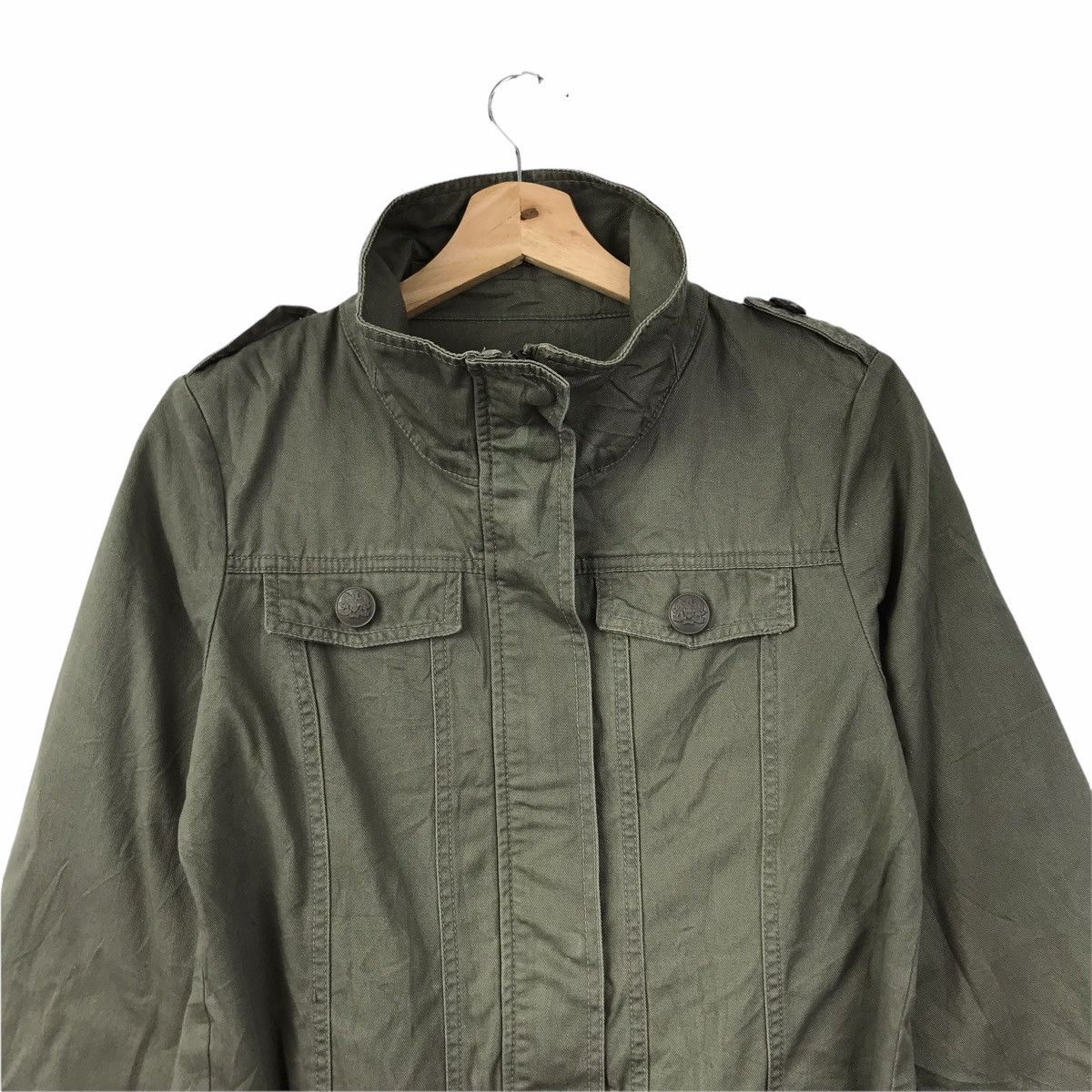Japanese Brand COLZA Japanese Brand Green Army Parka Jacket Size US L / EU 52-54 / 3 - 3 Thumbnail