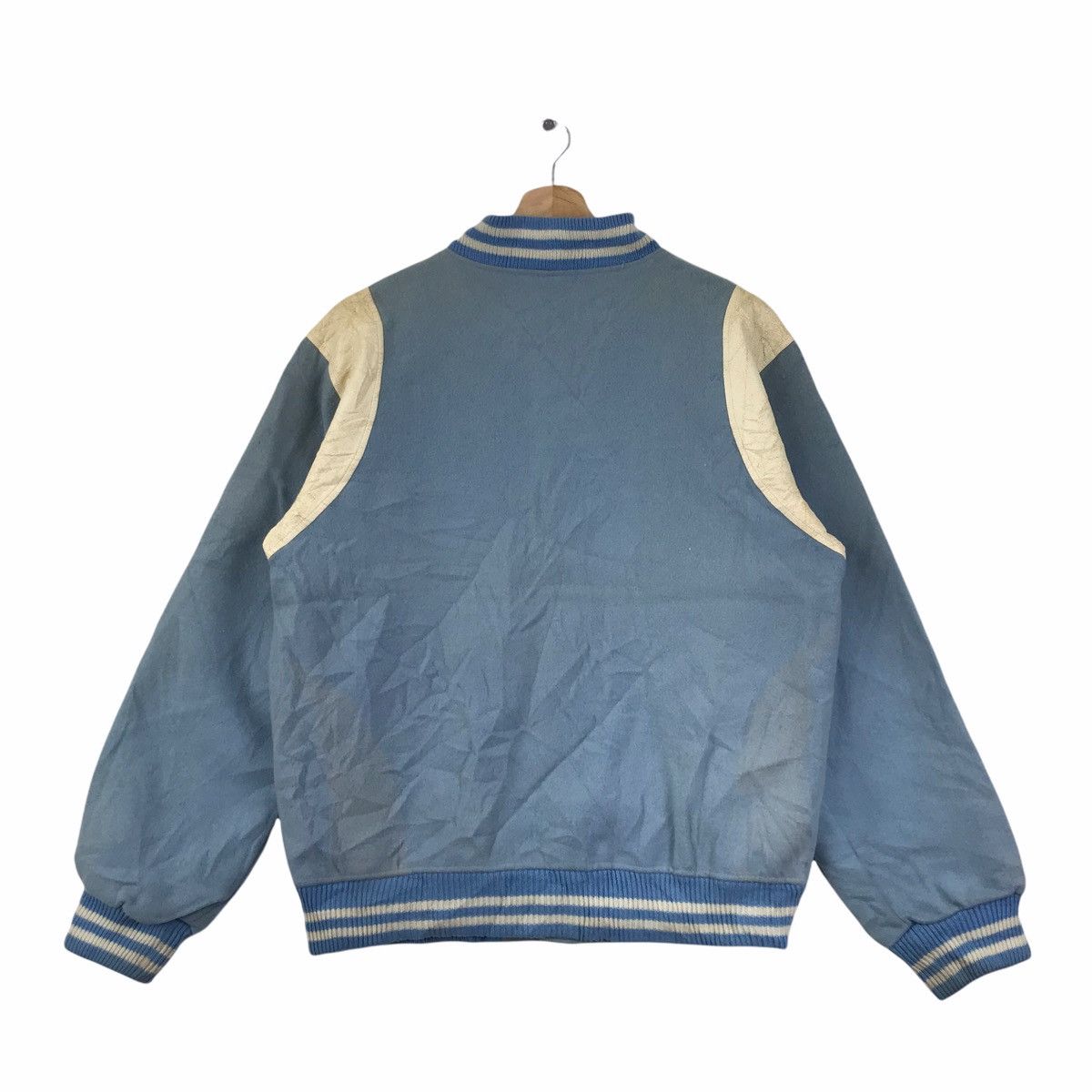 Vintage Vintage PICO AQUATIC CLUB Leather Varsity Wool Jacket Size US M / EU 48-50 / 2 - 2 Thumbnail
