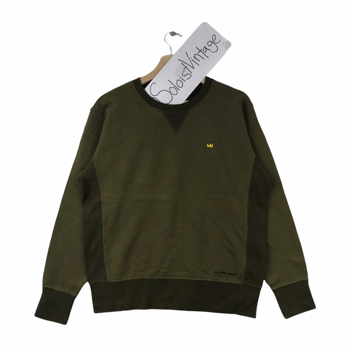 Jean-Michel Basquiat JEAN MICHEL BASQUIAT JMB Plaid Art Green Sweatshirt Size US S / EU 44-46 / 1 - 2 Thumbnail