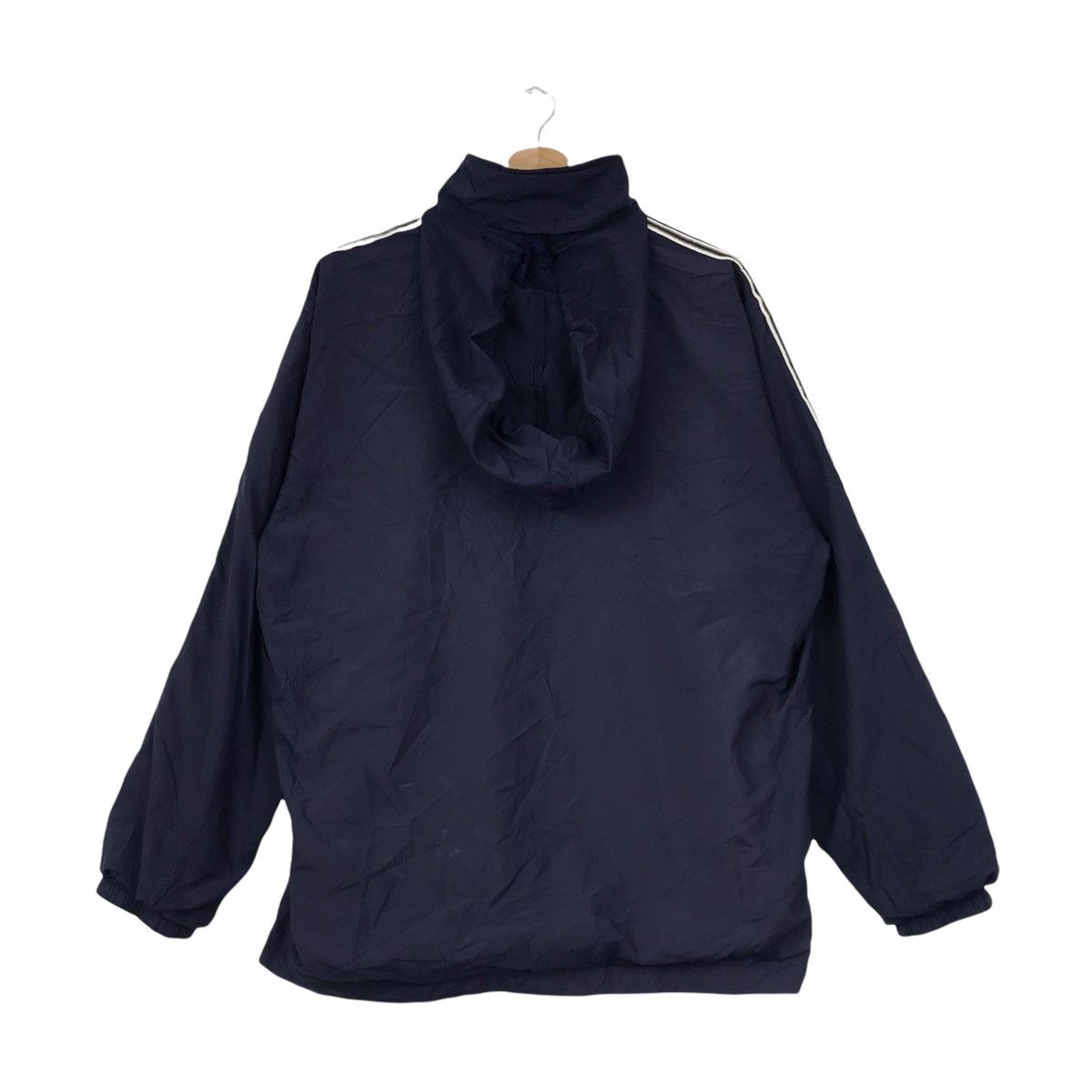 Converse CONVERSE USA Japanese Brand Blue Long Windbreaker Jacket Size US L / EU 52-54 / 3 - 2 Thumbnail