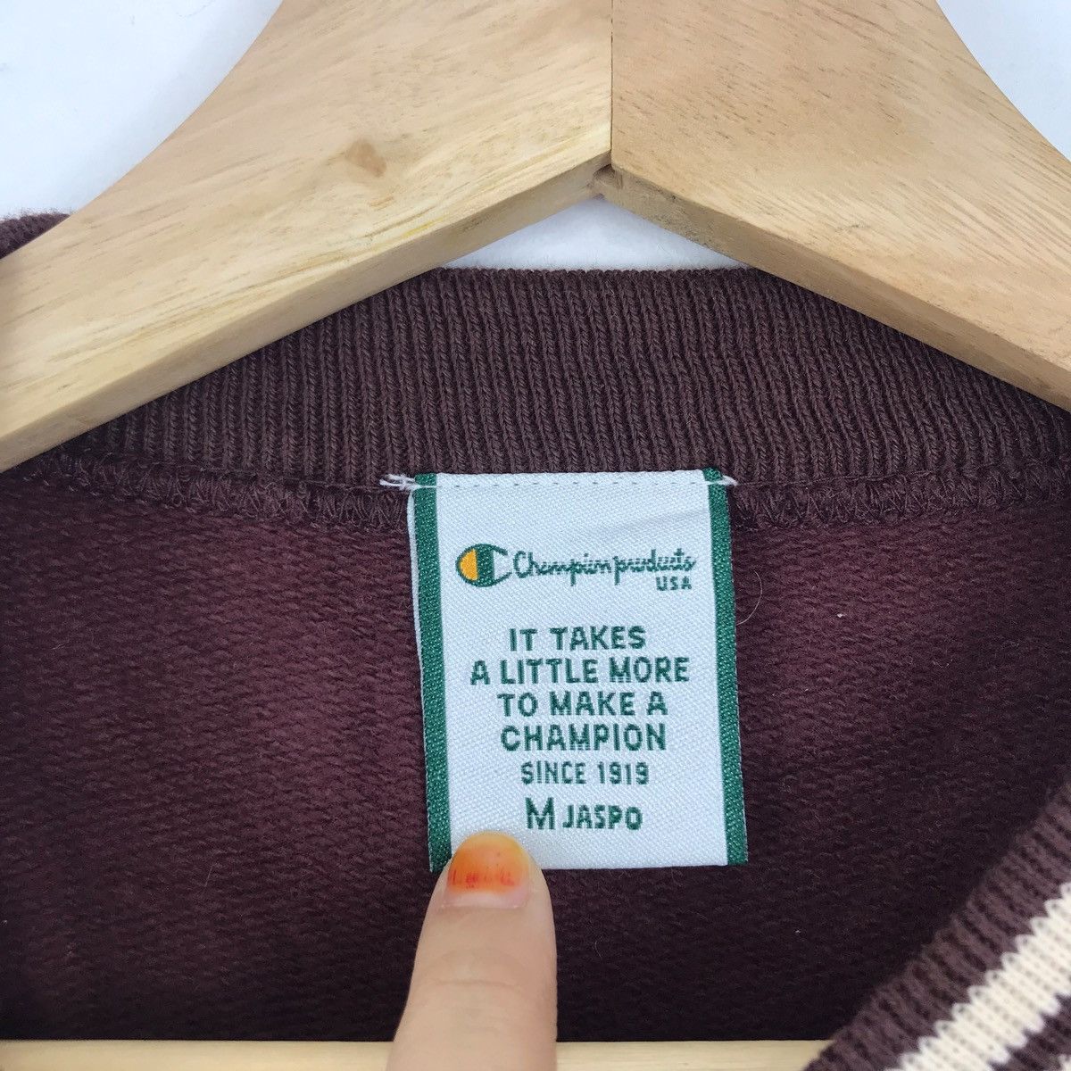 Champion Vintage CHAMPION Raglan Sportswear Brown Reverse Weave Size US M / EU 48-50 / 2 - 4 Thumbnail
