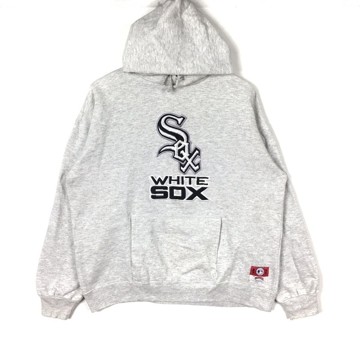 Vintage Vintage 90s WHITE SOX CHICAGO Mlb Nutmeg Mills White Hoodie Size US L / EU 52-54 / 3 - 1 Thumbnail