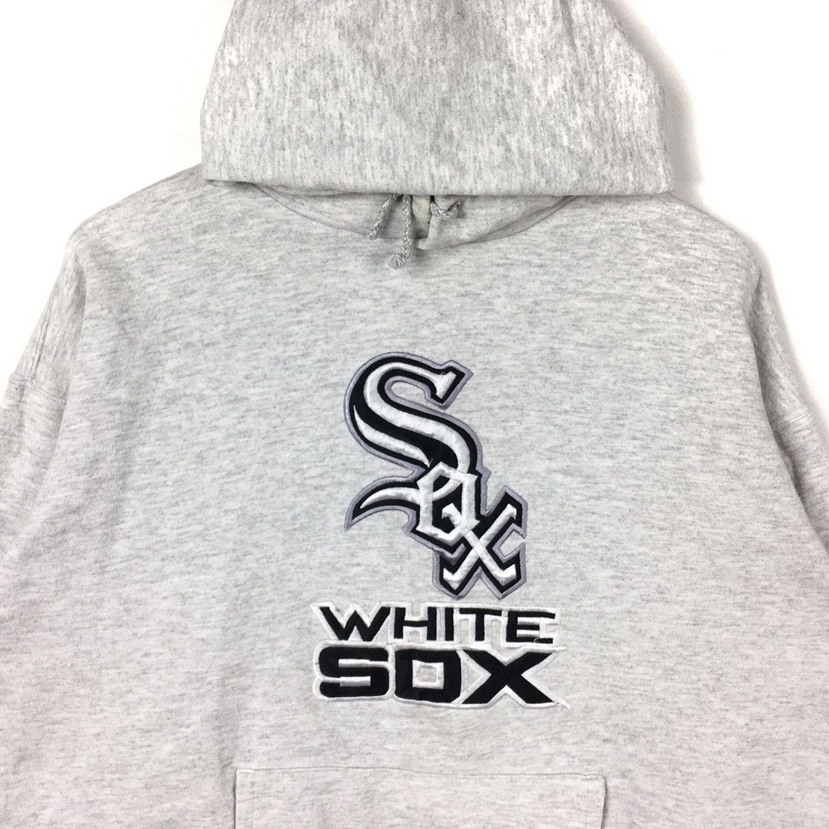 Vintage Vintage 90s WHITE SOX CHICAGO Mlb Nutmeg Mills White Hoodie Size US L / EU 52-54 / 3 - 2 Thumbnail