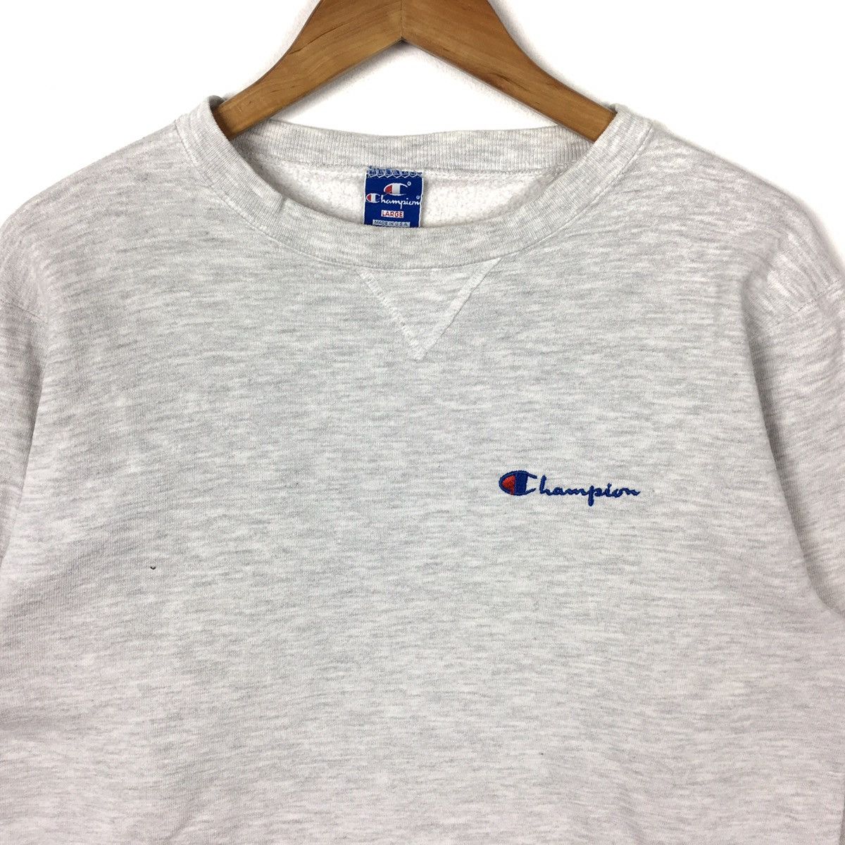 Champion Vintage CHAMPION SCRIPT USA Small Logo Sportswear Sweatshirt Size US L / EU 52-54 / 3 - 2 Thumbnail