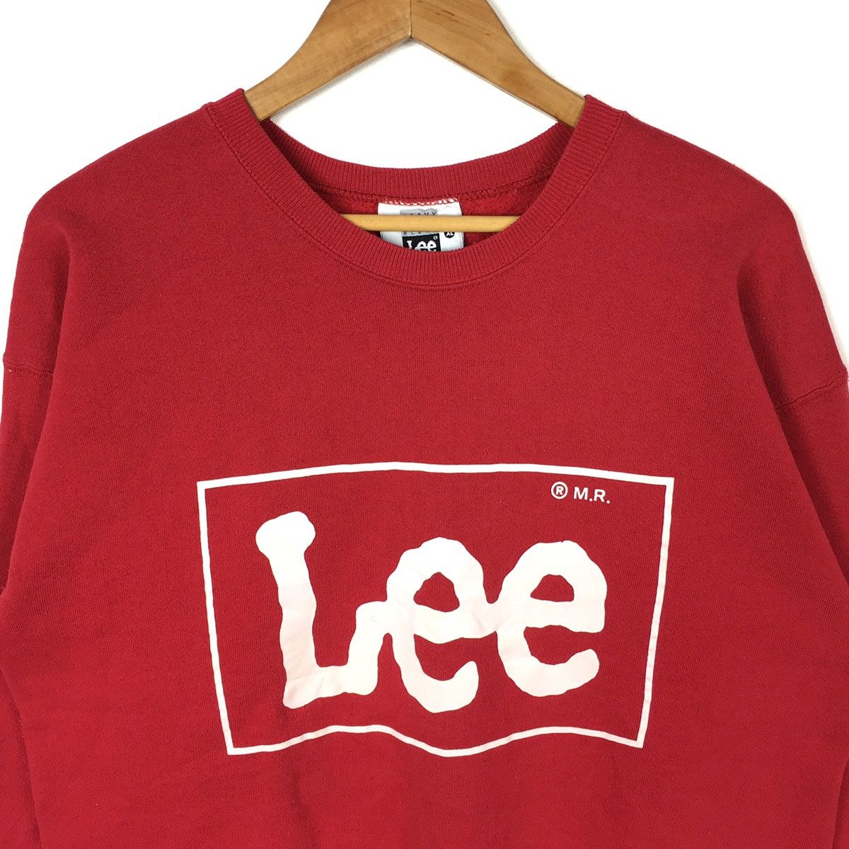 Lee Vintage LEE USA M.R Union Made Jeans Big Print RedSweatshirt Size US XL / EU 56 / 4 - 2 Thumbnail