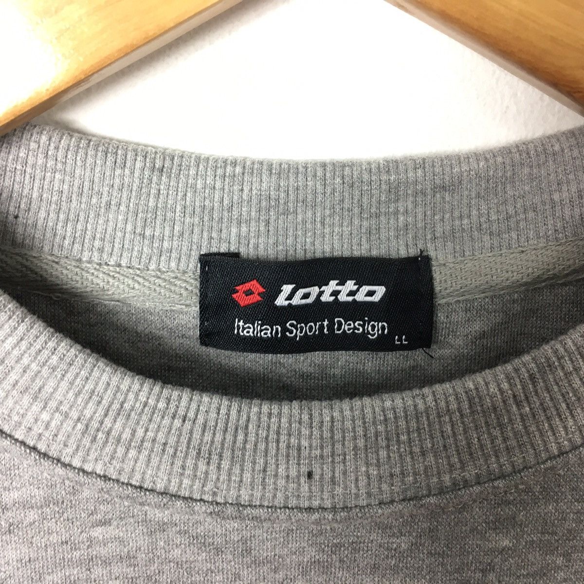 Lotto Sport LOTTO SPORT Small Logo Sportswear Grey Sweatshirt Size US L / EU 52-54 / 3 - 3 Thumbnail