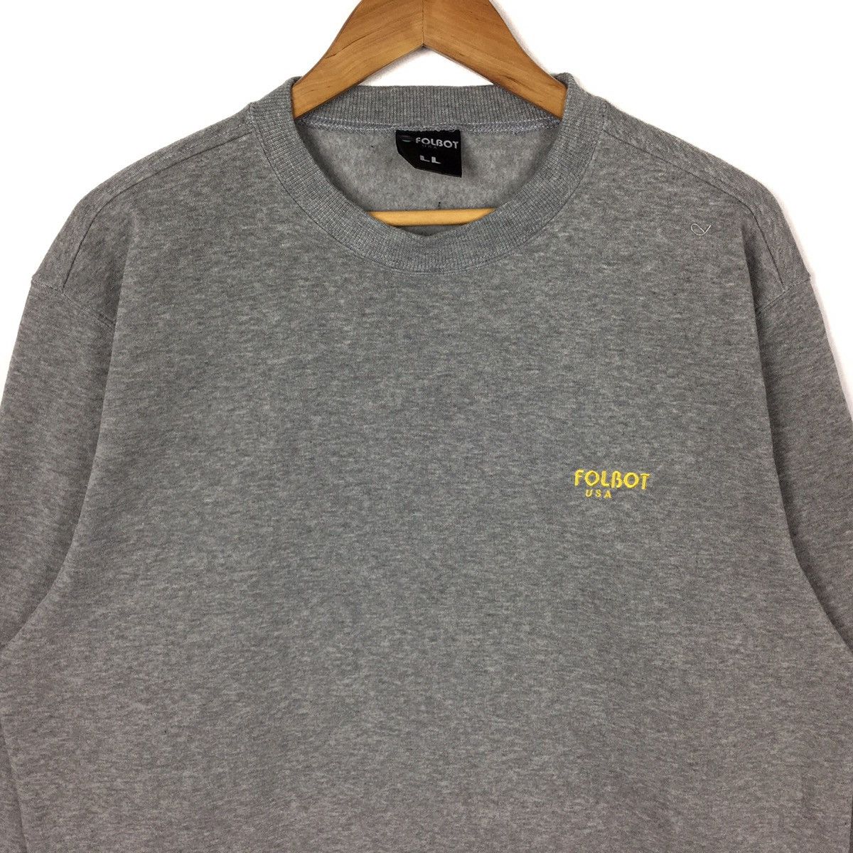 Vintage FOLBOT USA SPORT Small Logo Sportswear Grey Sweatshirt Size US L / EU 52-54 / 3 - 2 Thumbnail