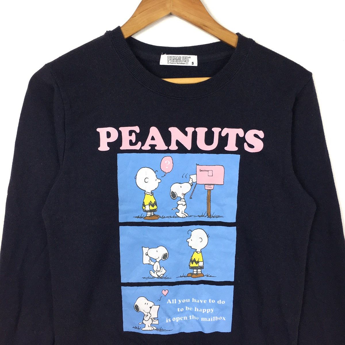 Peanuts SNOOPY PEANUTS Schulz Disney Movie Black Sweatshirt Size US S / EU 44-46 / 1 - 2 Thumbnail