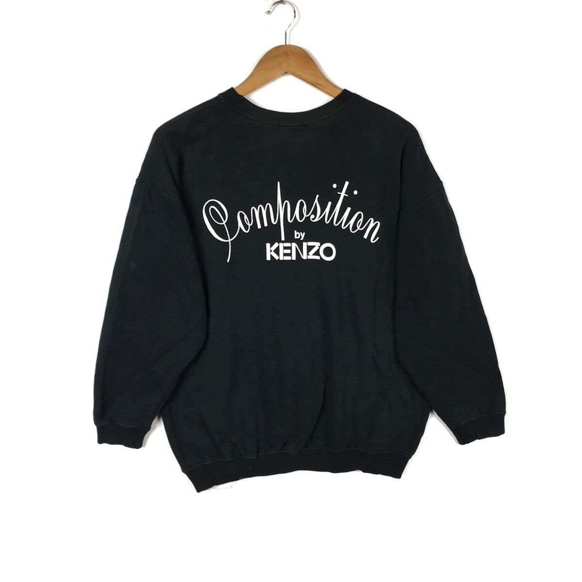 Kenzo COMPOSITION By KENZO JEANS Paris French Designer Sweatshirt Size US L / EU 52-54 / 3 - 1 Thumbnail