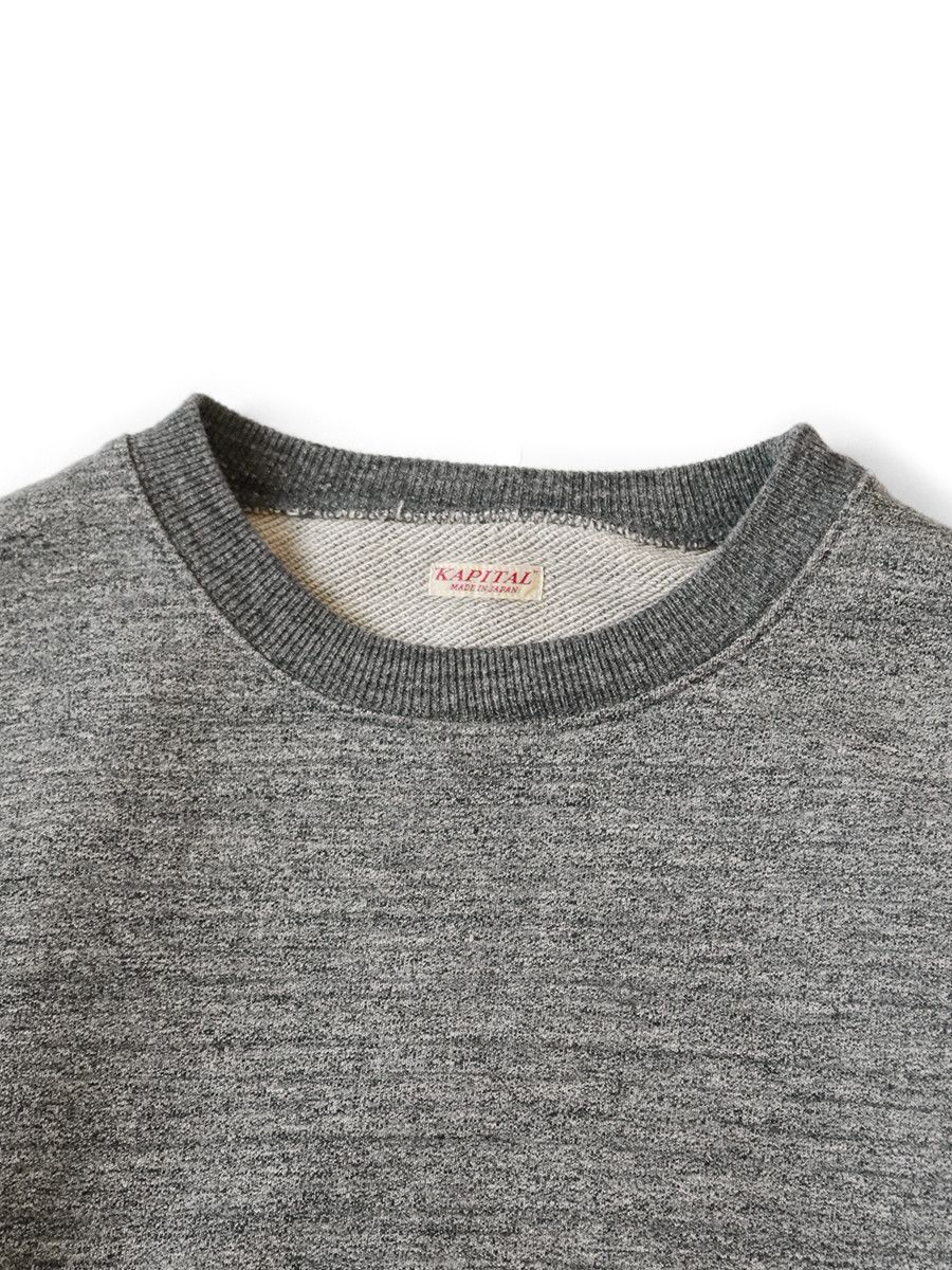 Kapital kapital KAPITAL bone big crewneck sweatshirt charcoal gray Size US XL / EU 56 / 4 - 4 Thumbnail