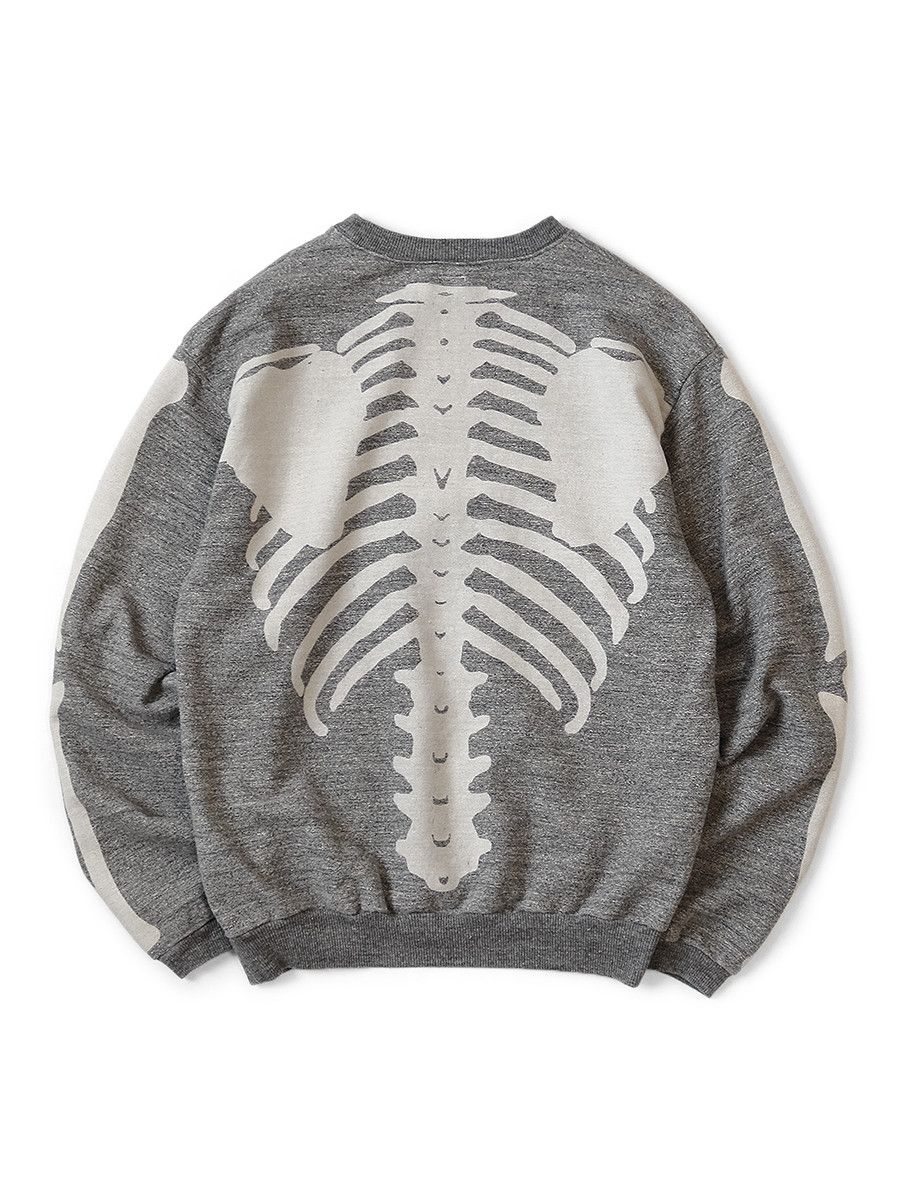 Kapital kapital KAPITAL bone big crewneck sweatshirt charcoal gray Size US XL / EU 56 / 4 - 1 Thumbnail