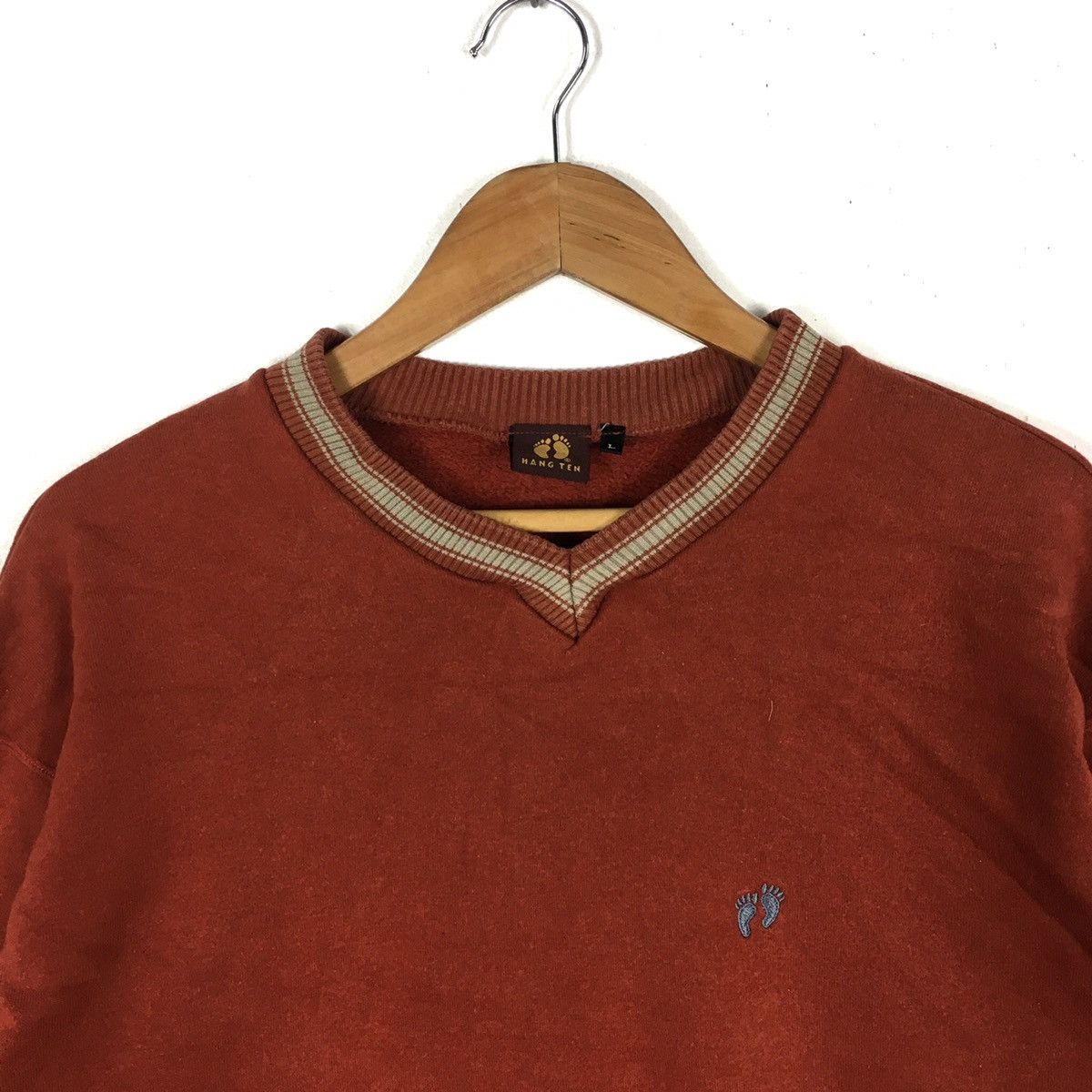 Hang Ten HANG TEN HAWAII Small Embroidered Beach Surf Red Sweatshirt Size US L / EU 52-54 / 3 - 2 Thumbnail