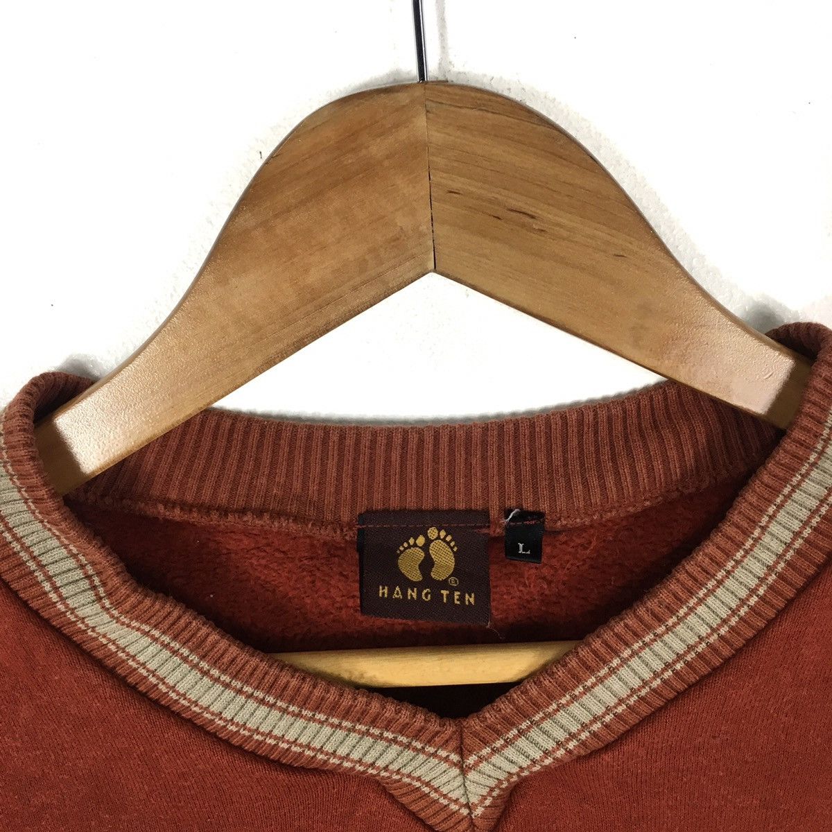 Hang Ten HANG TEN HAWAII Small Embroidered Beach Surf Red Sweatshirt Size US L / EU 52-54 / 3 - 3 Thumbnail
