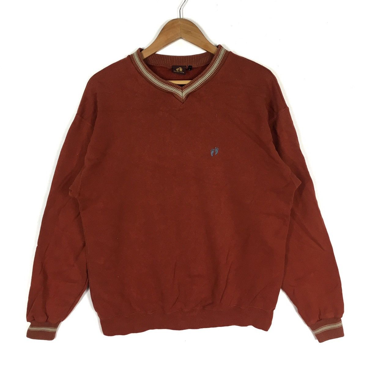 Hang Ten HANG TEN HAWAII Small Embroidered Beach Surf Red Sweatshirt Size US L / EU 52-54 / 3 - 1 Thumbnail