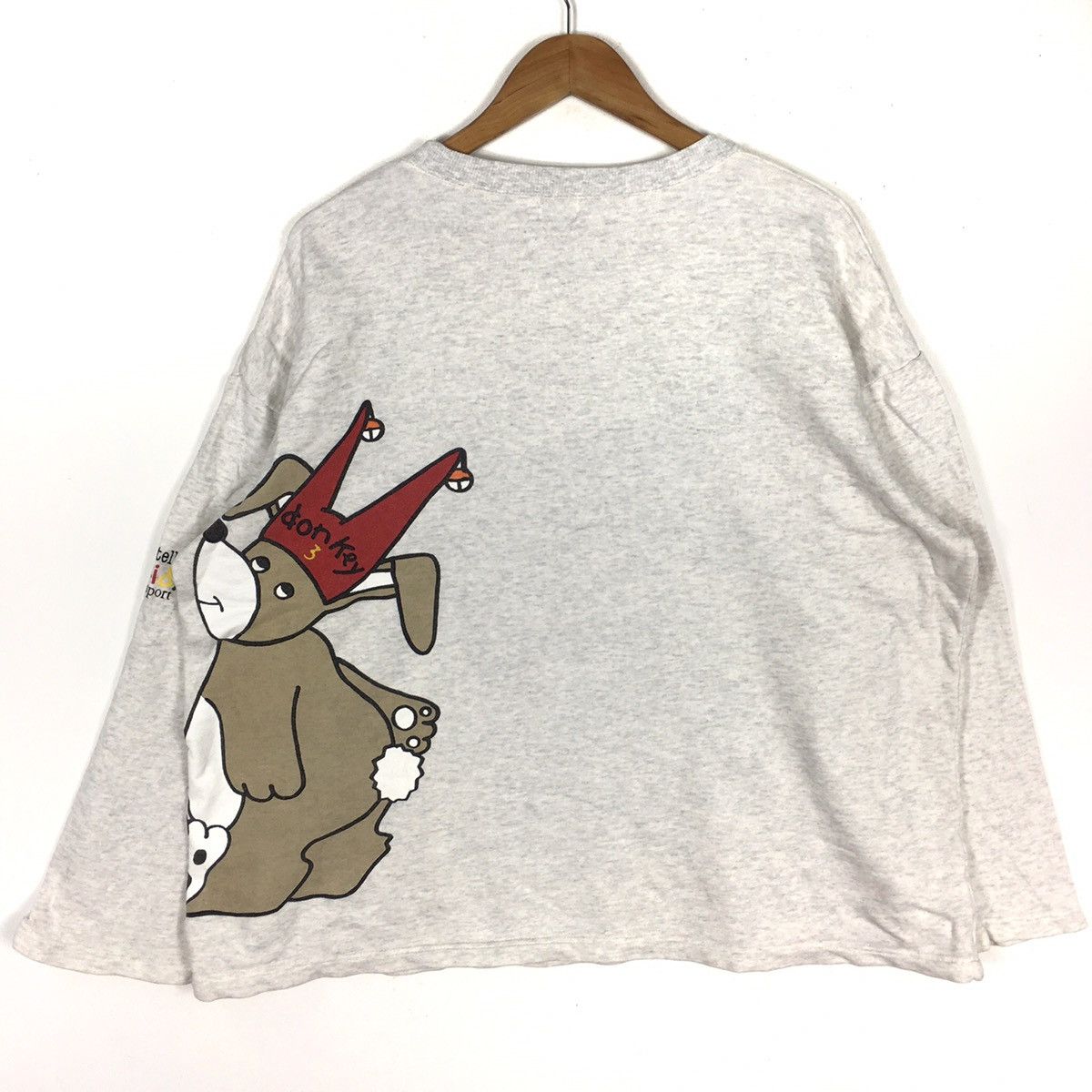 Vintage CASTELBAJAC DONKEY SPORTS Kids Pop Art Artist GreySweatshirt Size US XXL / EU 58 / 5 - 5 Thumbnail