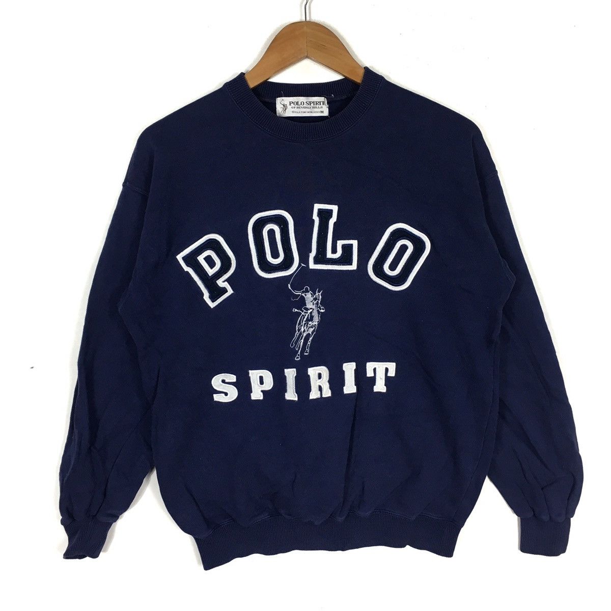 Polo Ralph Lauren POLO SPIRIT Big Pony Embroidered Blue Sweatshirt Streetwear Size US M / EU 48-50 / 2 - 1 Thumbnail