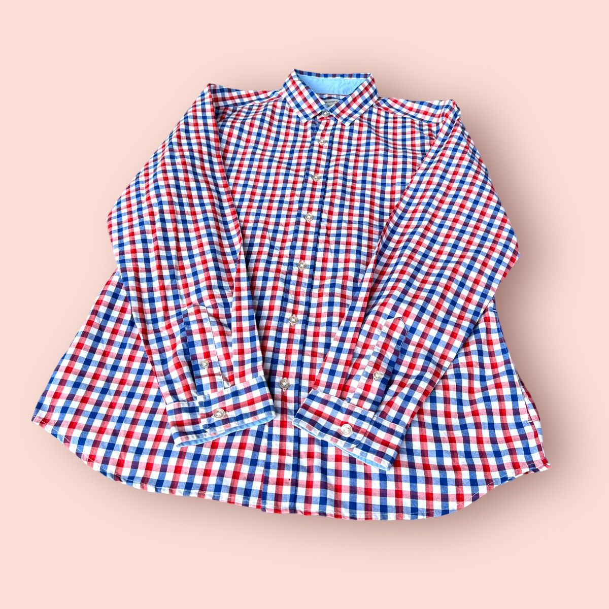 Flannel × Japanese Brand × Takeo Kikuchi THE TK SHOP (TAKEO KIKUCHI) LS BUTTON UP SHIRT Size US L / EU 52-54 / 3 - 5 Thumbnail