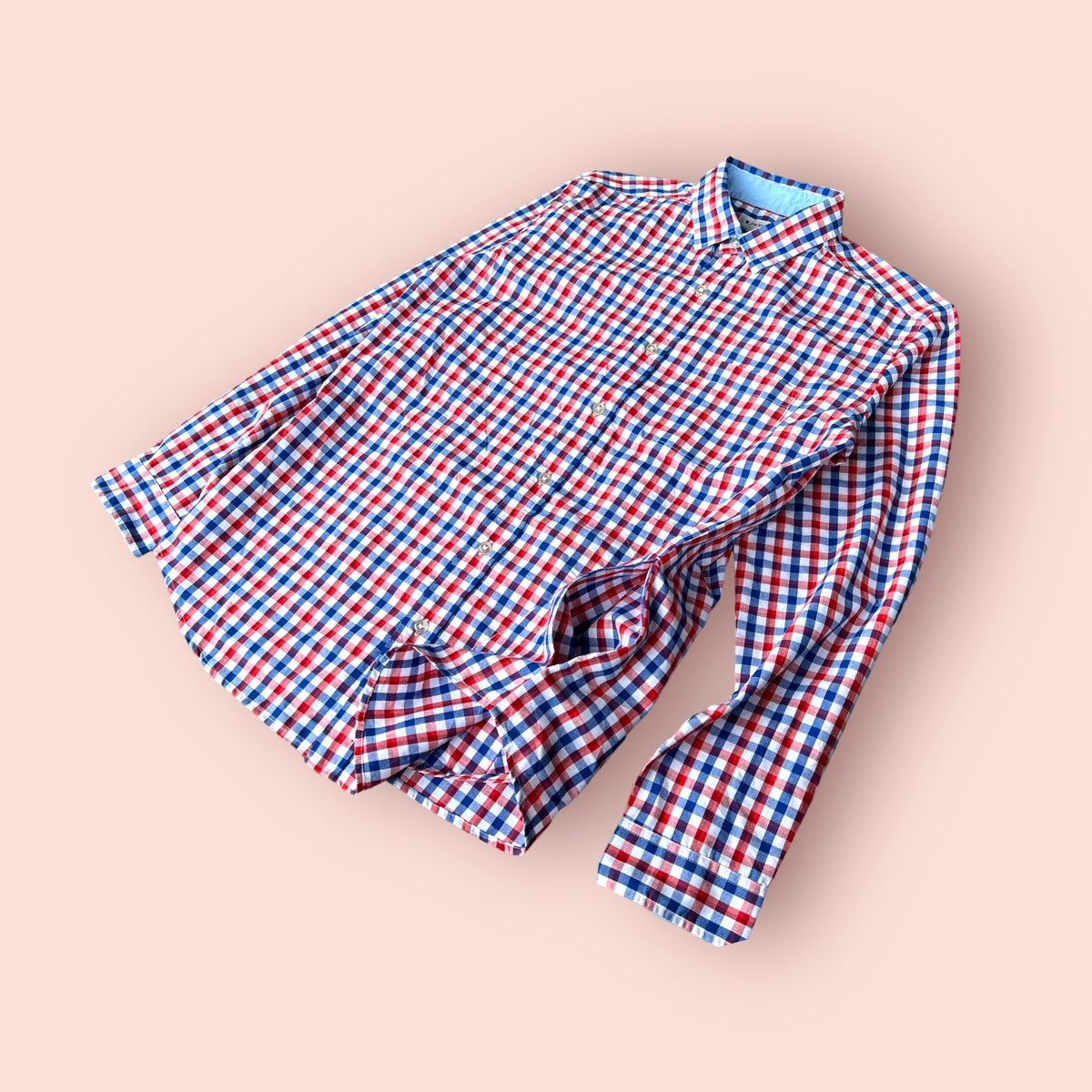 Flannel × Japanese Brand × Takeo Kikuchi THE TK SHOP (TAKEO KIKUCHI) LS BUTTON UP SHIRT Size US L / EU 52-54 / 3 - 6 Thumbnail