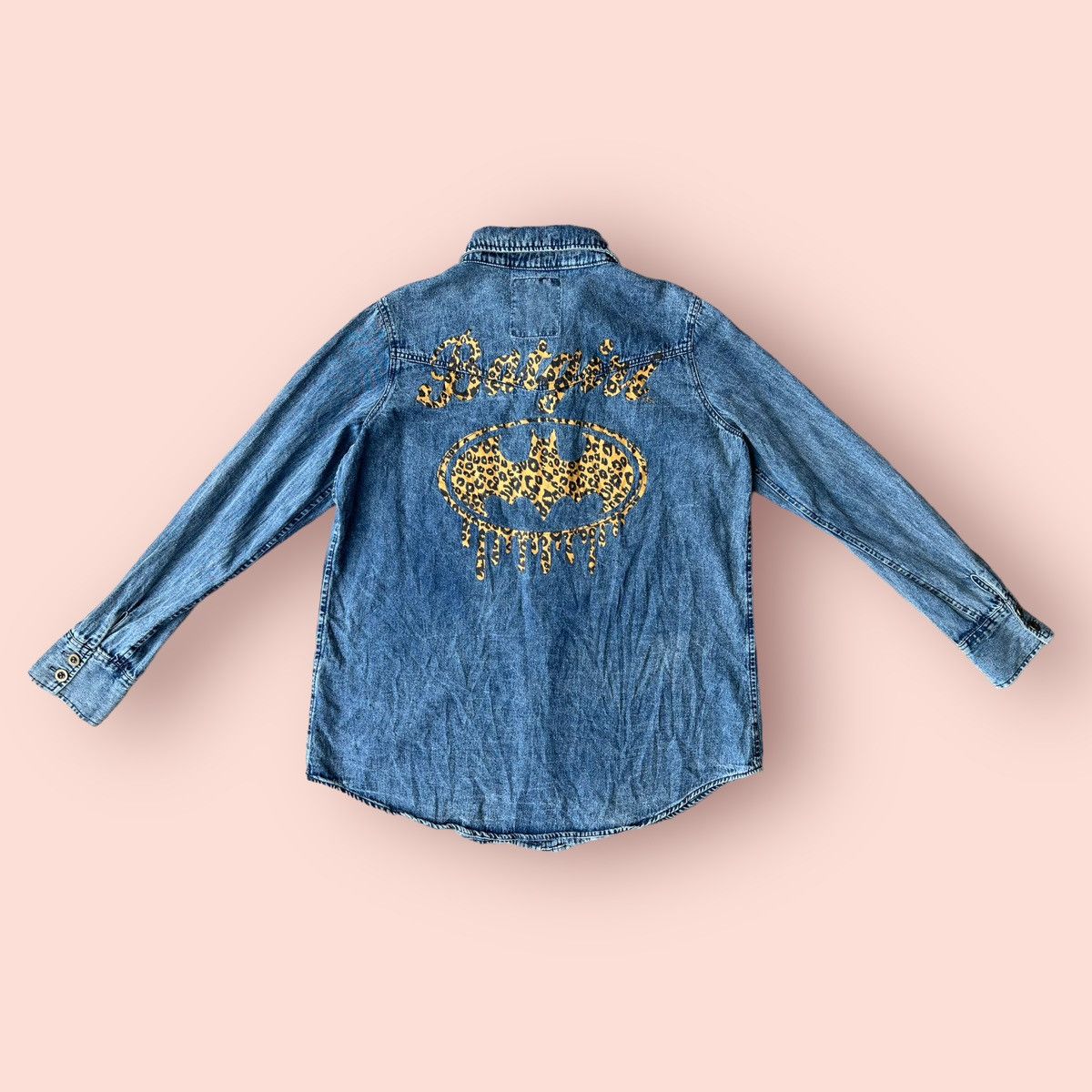 DC Comics × Japanese Brand × Vintage VINTAGE BATGIRL DC COMICS LS DENIM BLOUSE Size L / US 10 / IT 46 - 3 Thumbnail