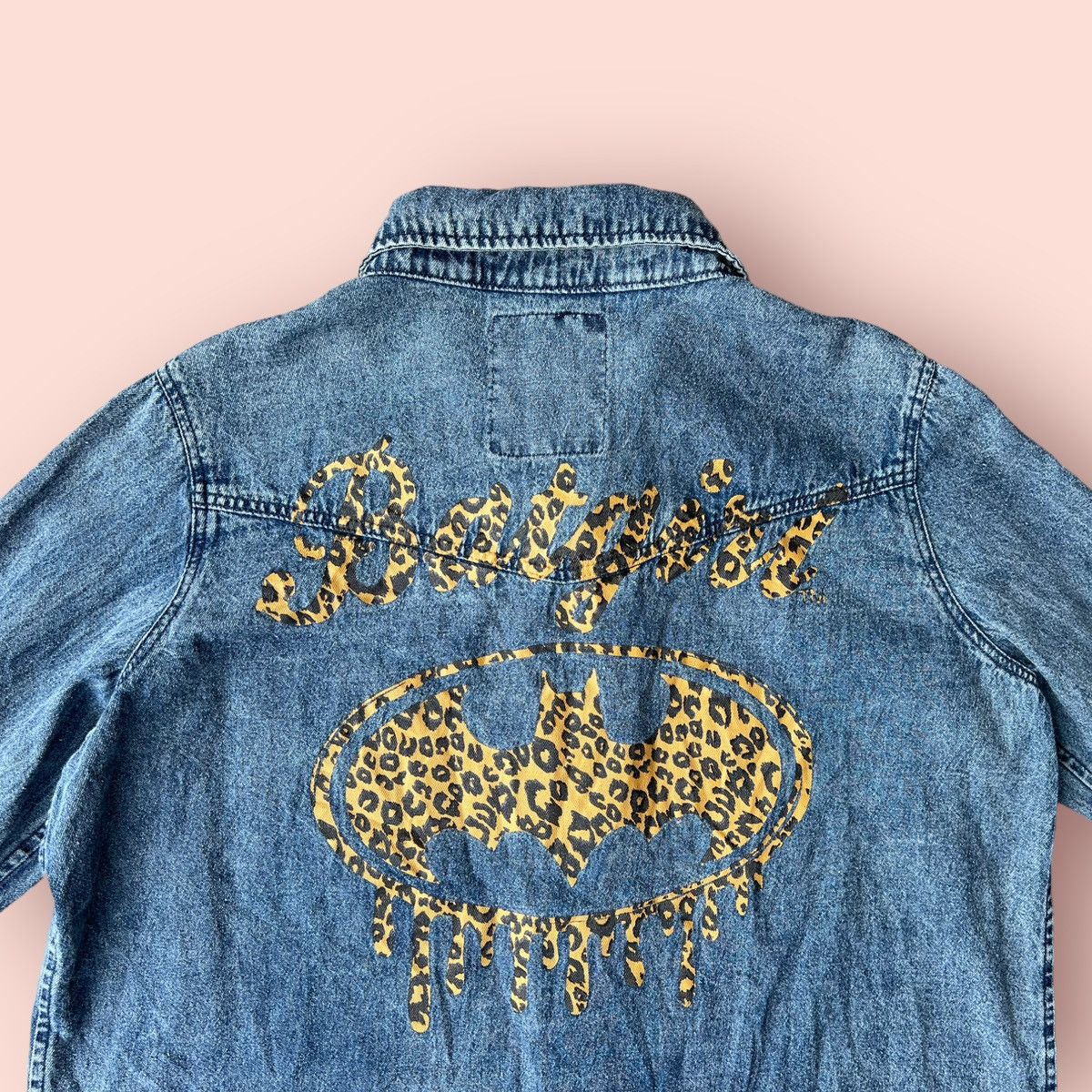 DC Comics × Japanese Brand × Vintage VINTAGE BATGIRL DC COMICS LS DENIM BLOUSE Size L / US 10 / IT 46 - 4 Thumbnail