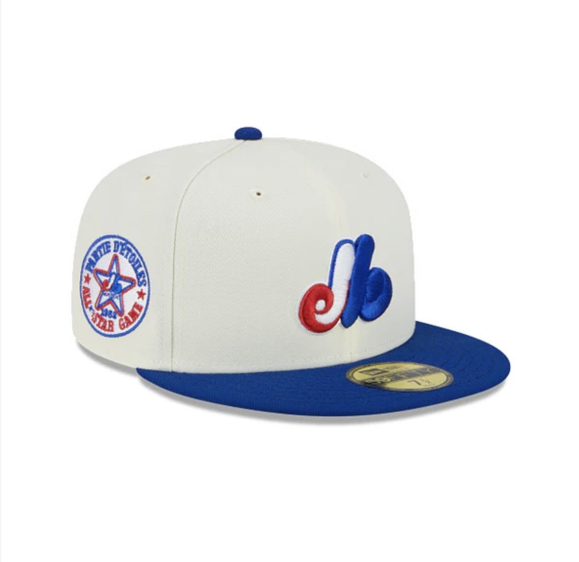 Montreal Expos Throwback White Fitted 7 1/4