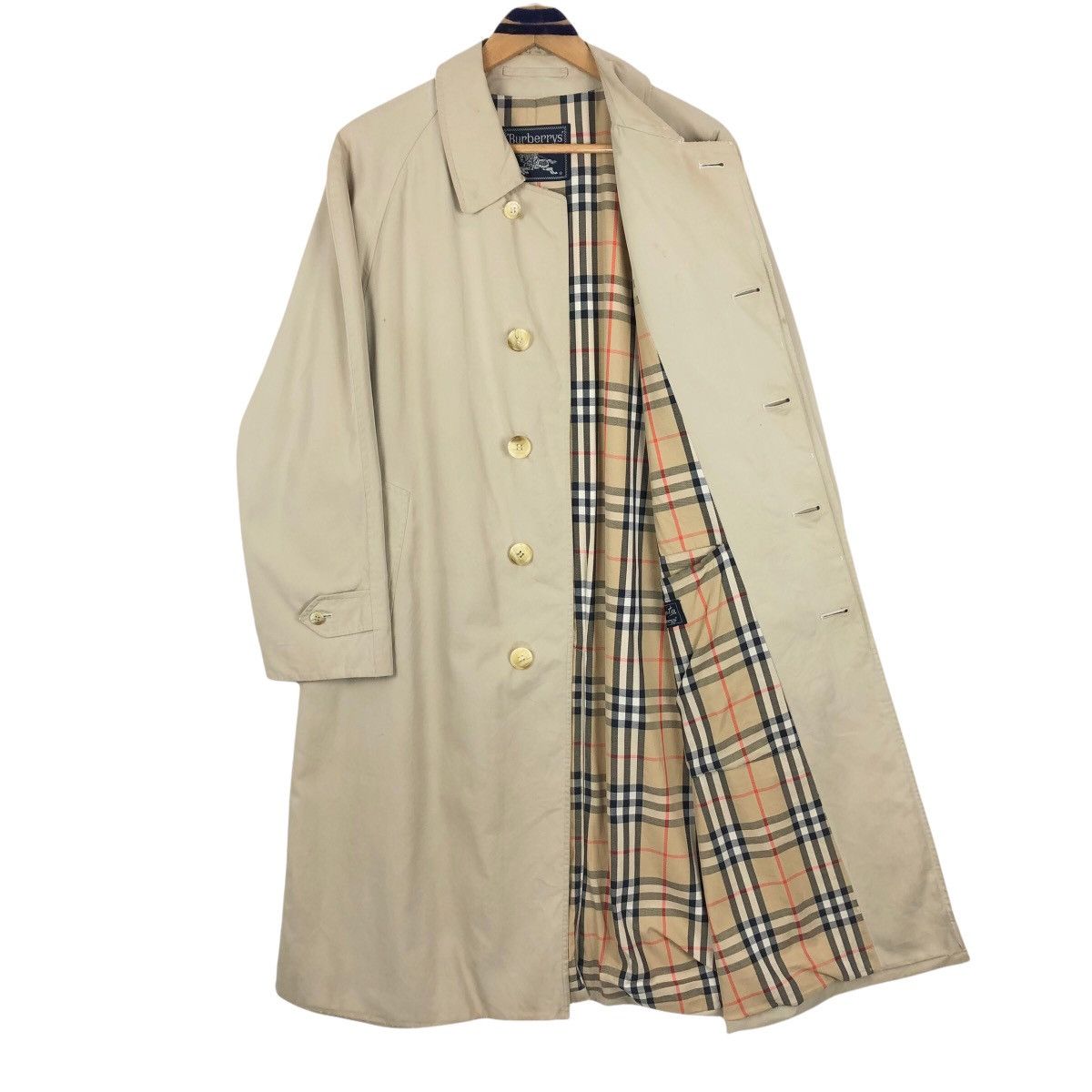 Burberry Vintage Burberrys Prorsum Car Coat Tartan Trench Coat Size US L / EU 52-54 / 3 - 8 Thumbnail