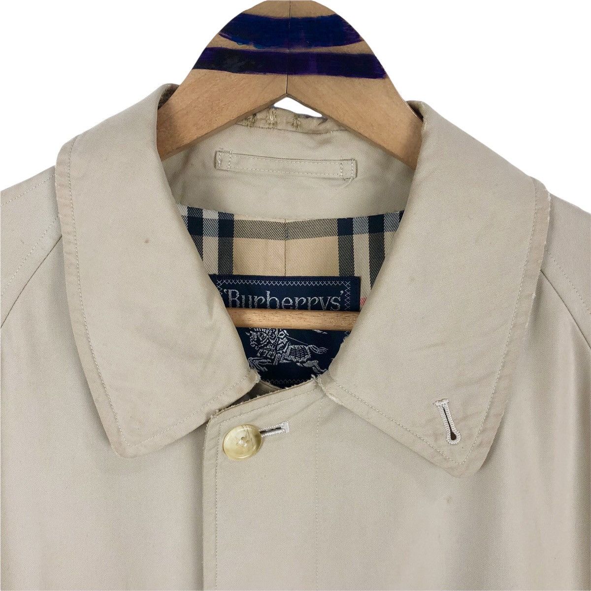 Burberry Vintage Burberrys Prorsum Car Coat Tartan Trench Coat Size US L / EU 52-54 / 3 - 4 Thumbnail