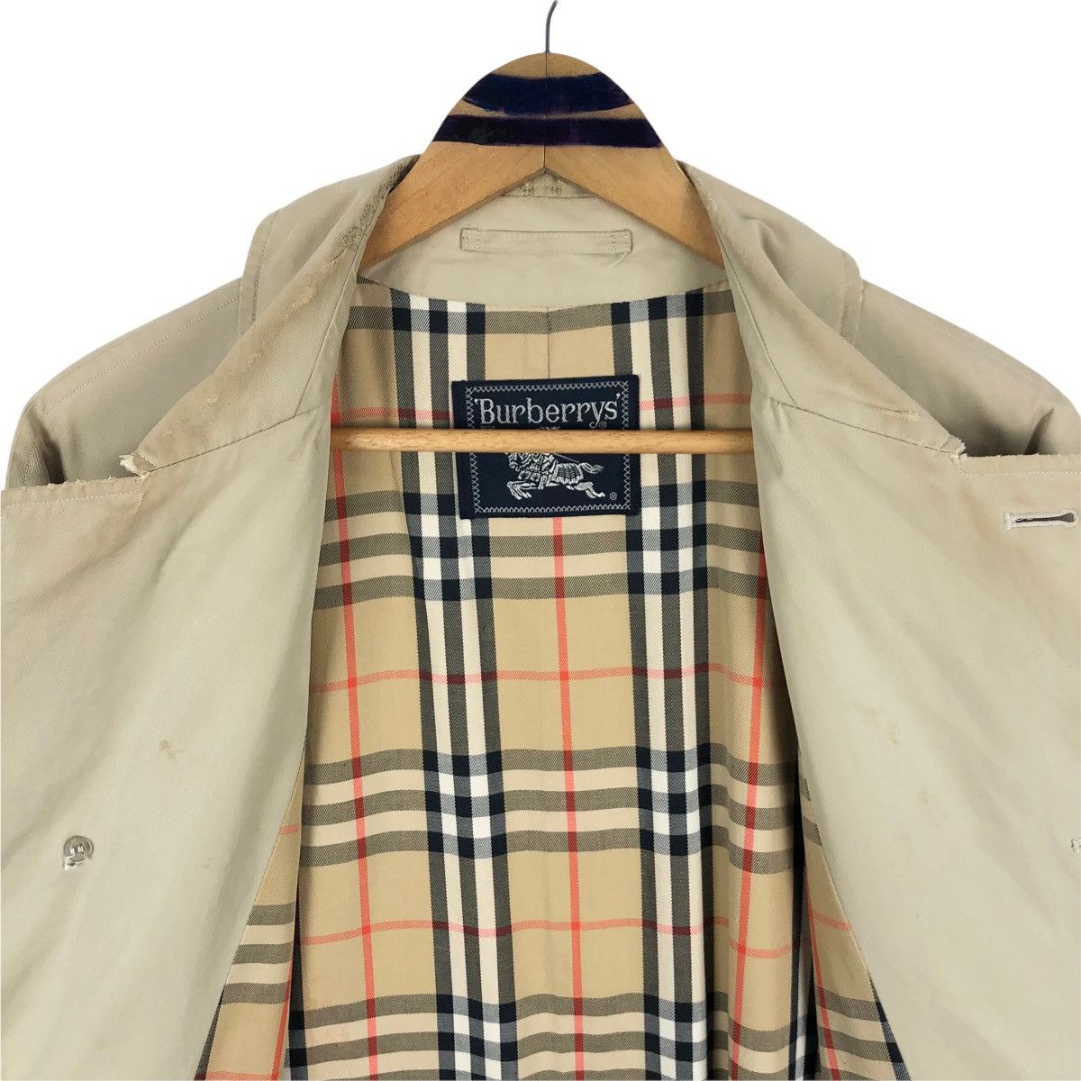 Burberry Vintage Burberrys Prorsum Car Coat Tartan Trench Coat Size US L / EU 52-54 / 3 - 10 Thumbnail