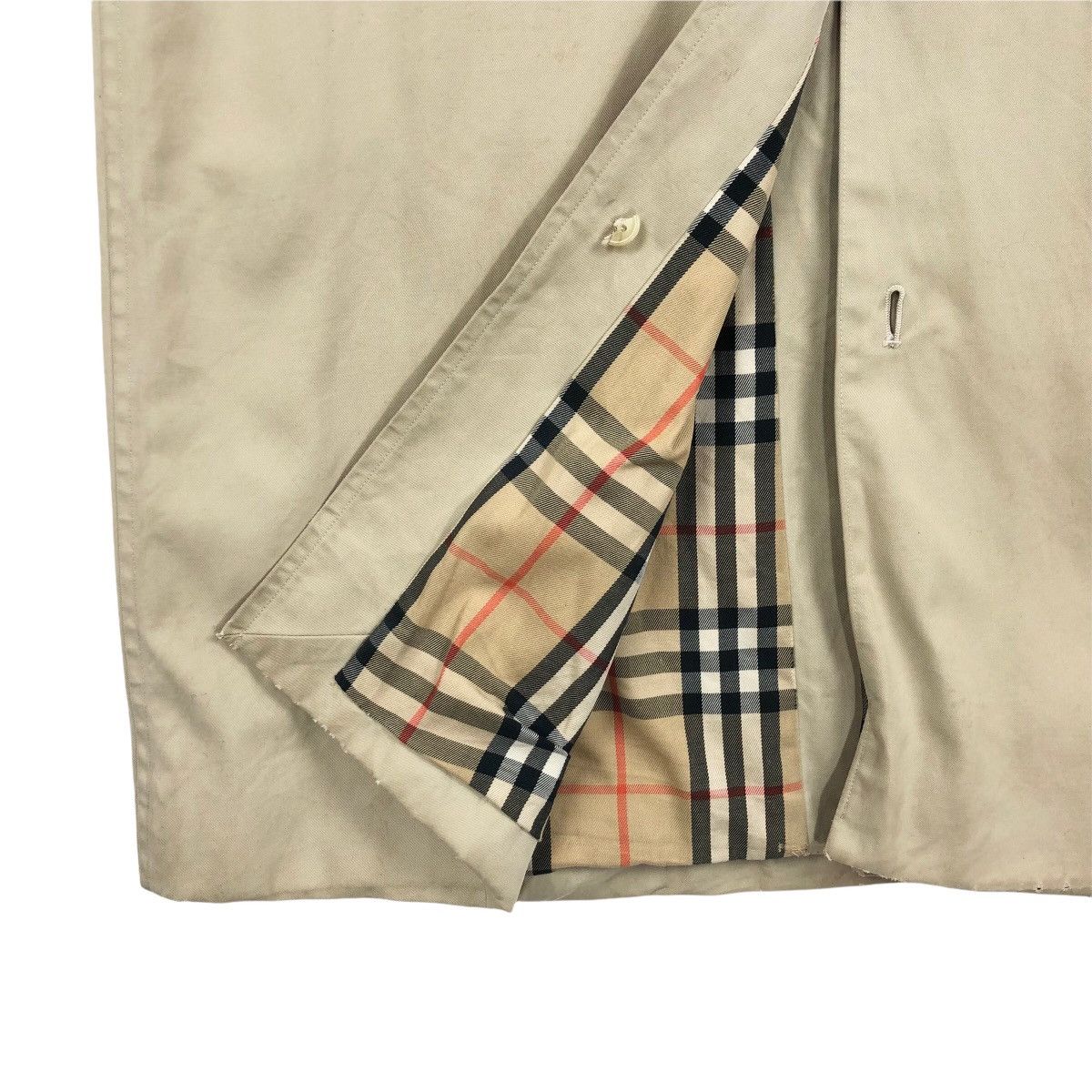 Burberry Vintage Burberrys Prorsum Car Coat Tartan Trench Coat Size US L / EU 52-54 / 3 - 15 Thumbnail