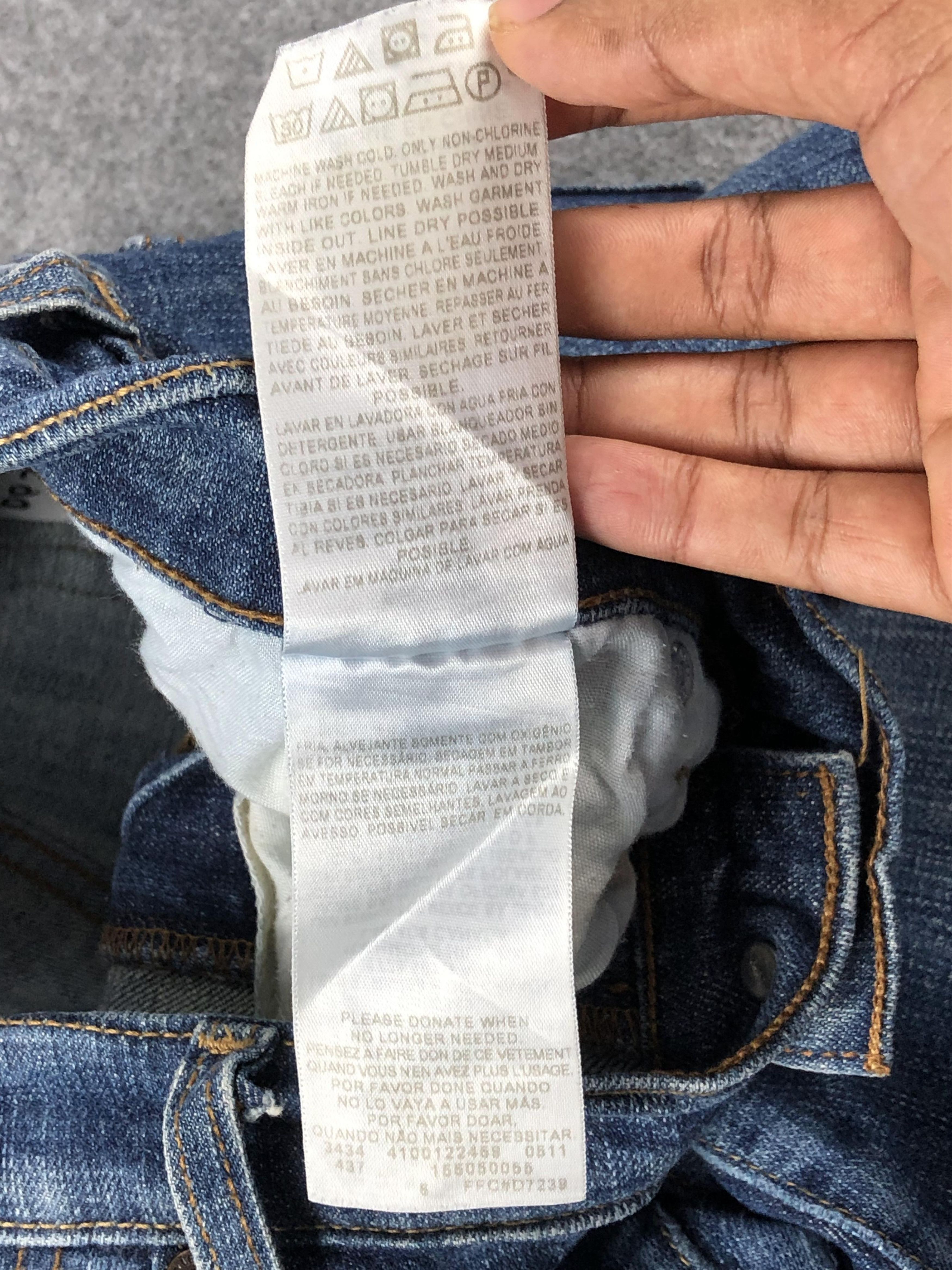 Levi's × Vintage Vintage Levis 505 Faded Blue Women Jeans DP2227 Size US 34 / EU 50 - 7 Thumbnail