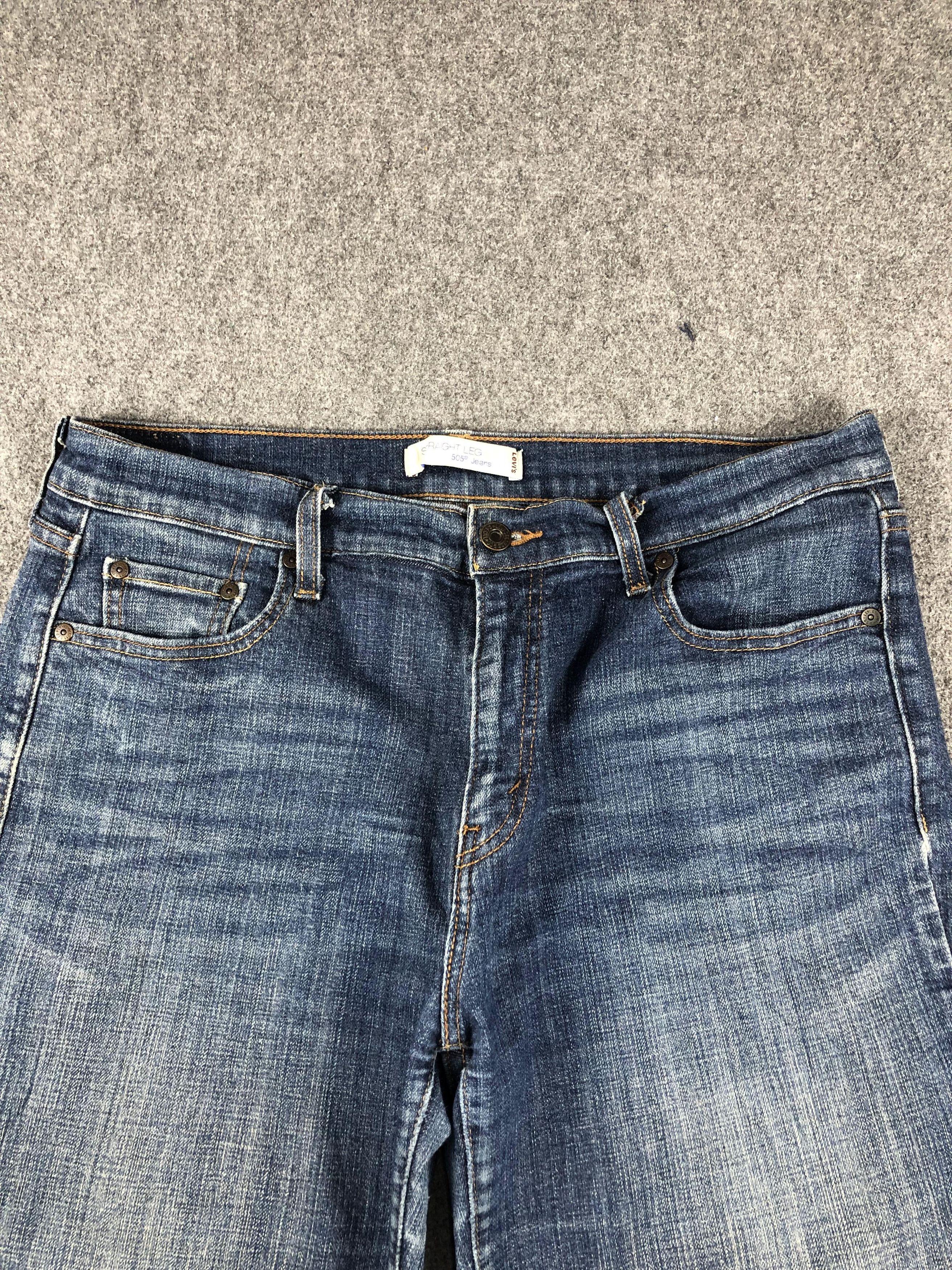 Levi's × Vintage Vintage Levis 505 Faded Blue Women Jeans DP2227 Size US 34 / EU 50 - 2 Thumbnail