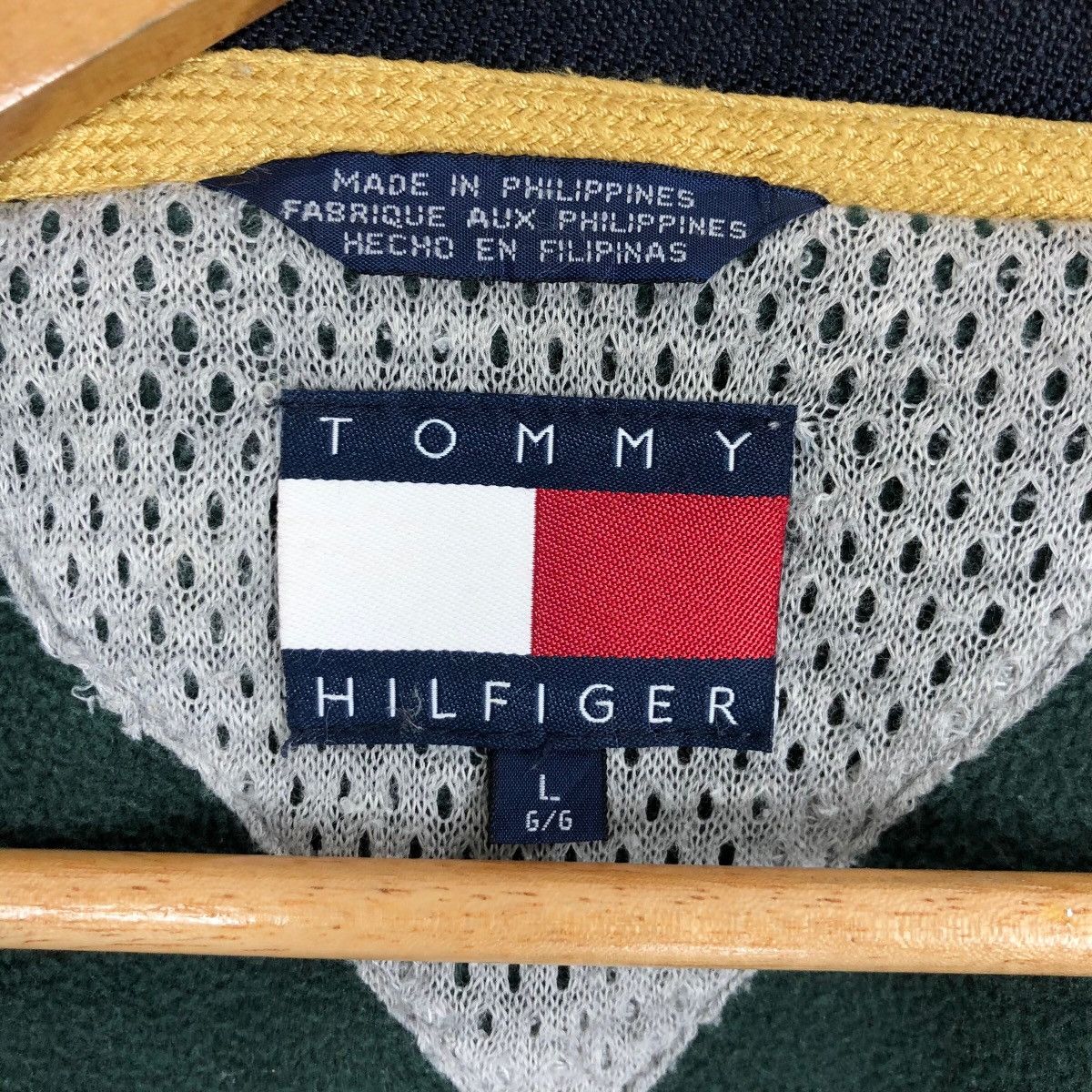 Tommy Hilfiger Vintage 90s Tommy Hilfiger Jacket Big Logo Foldable Hoodie Size US XL / EU 56 / 4 - 10 Thumbnail