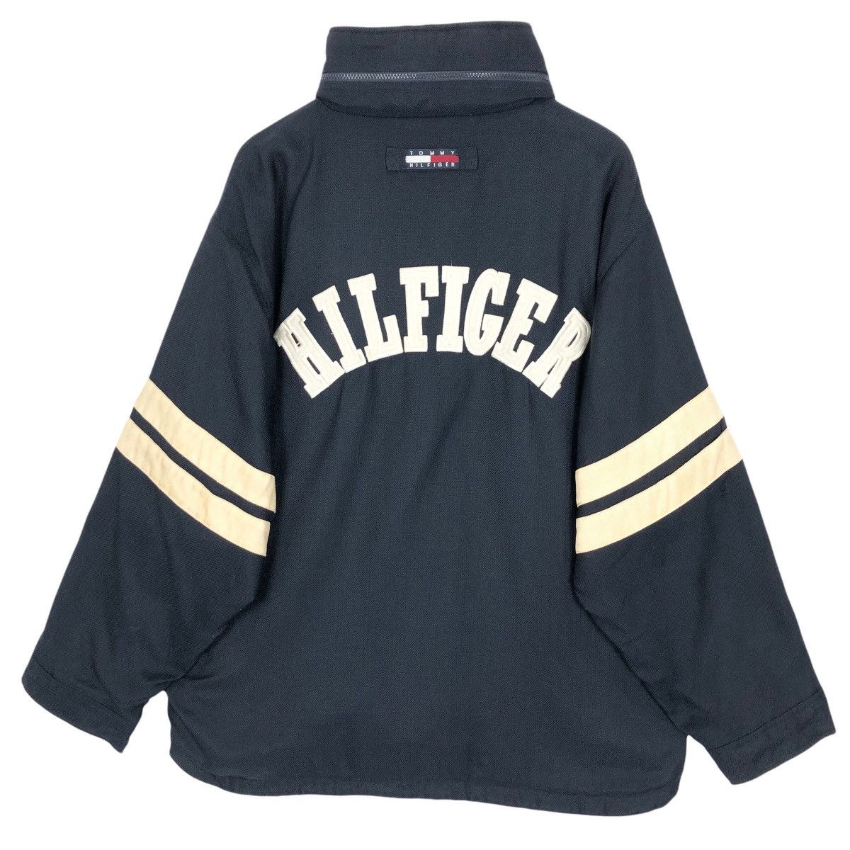 Tommy Hilfiger Vintage 90s Tommy Hilfiger Jacket Big Logo Foldable Hoodie Size US XL / EU 56 / 4 - 1 Thumbnail