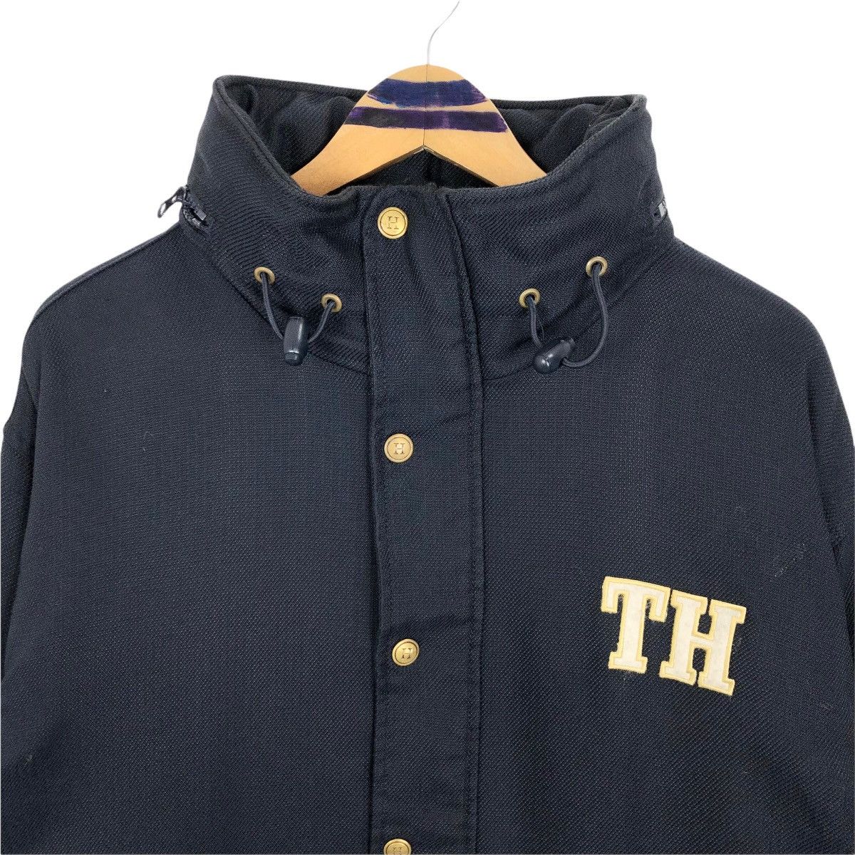Tommy Hilfiger Vintage 90s Tommy Hilfiger Jacket Big Logo Foldable Hoodie Size US XL / EU 56 / 4 - 8 Thumbnail