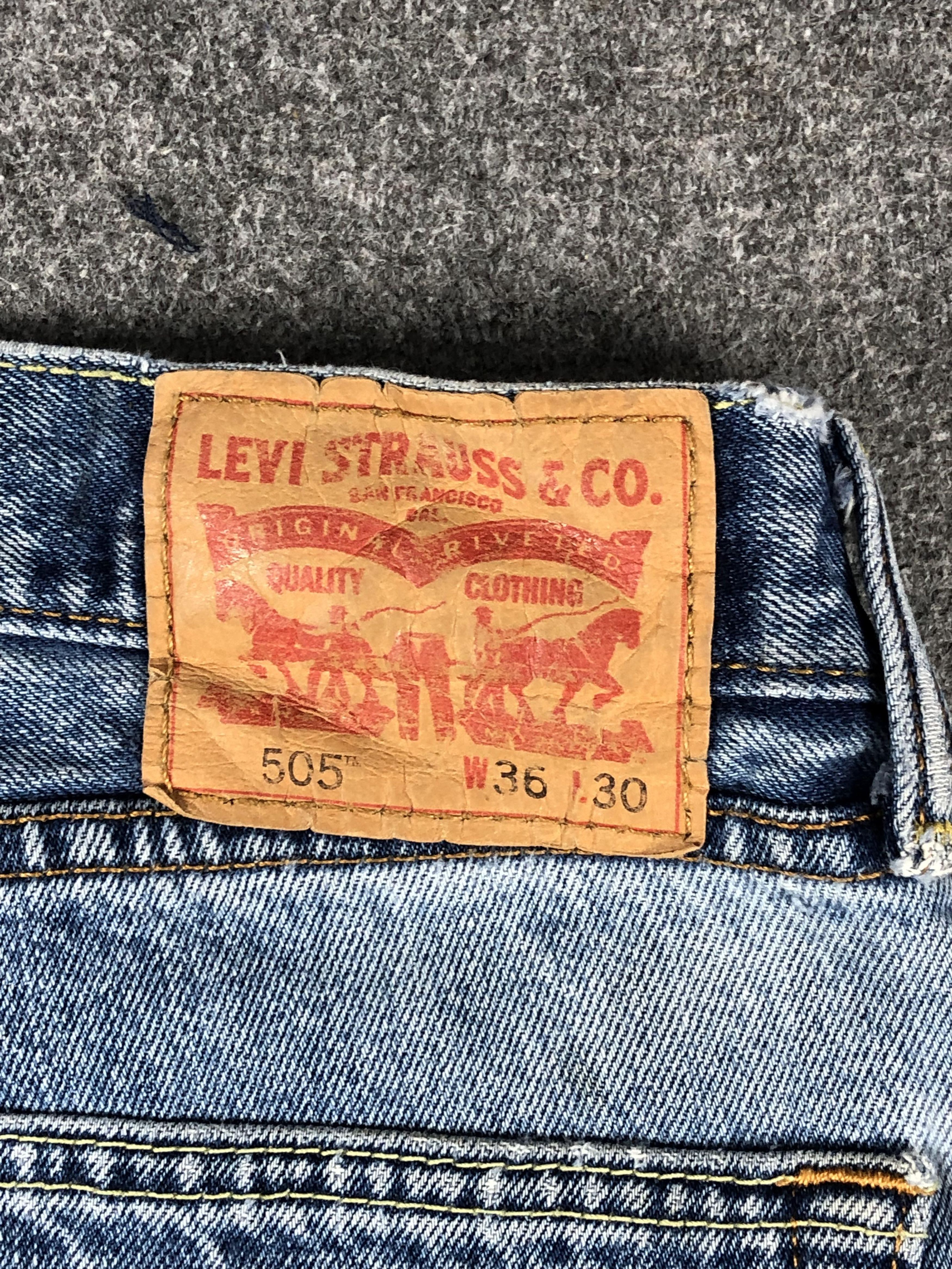 Levi's × Vintage Vintage Levis 505 Faded Blue Jeans DP2228 Size US 36 / EU 52 - 5 Thumbnail