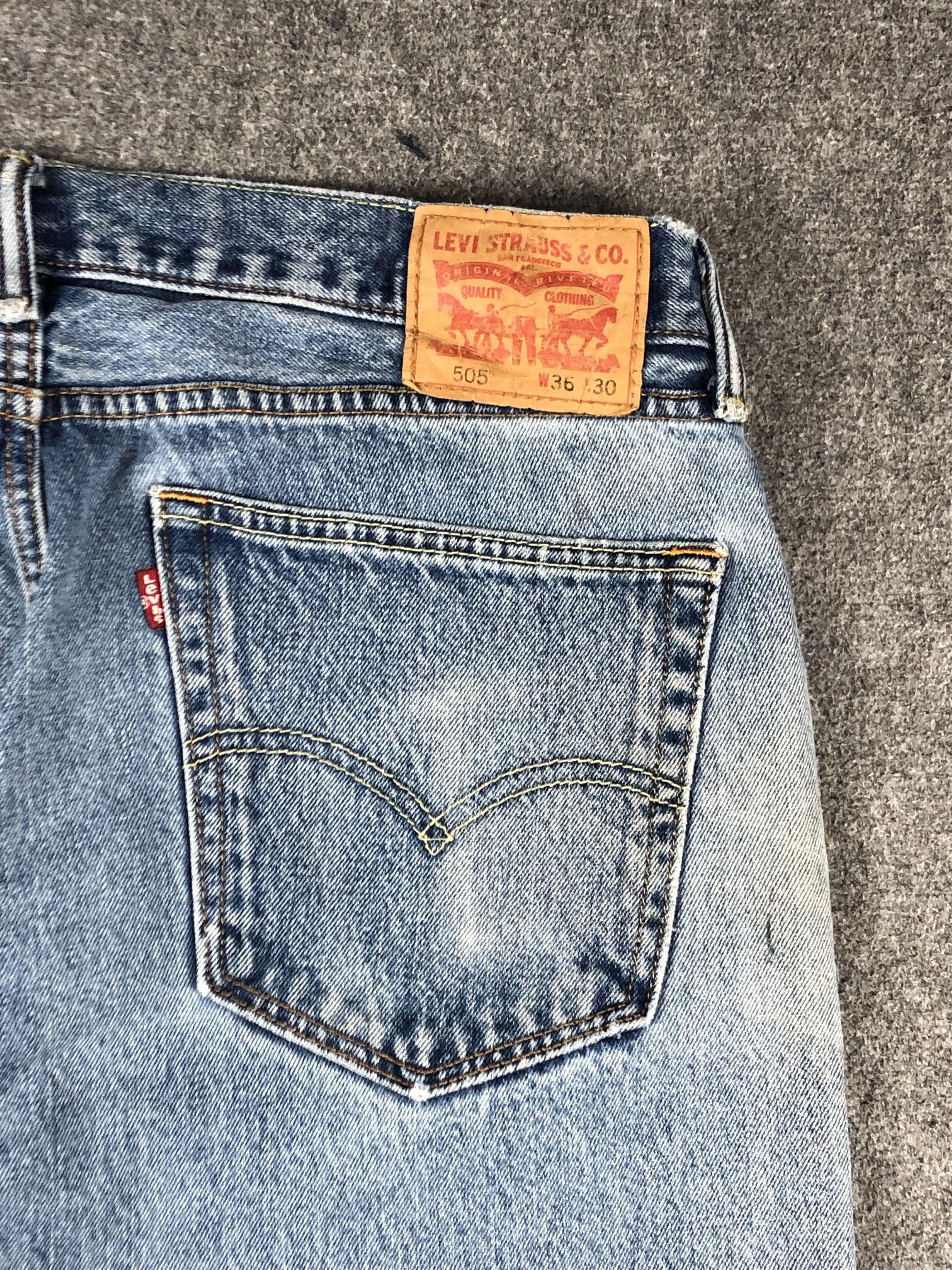 Levi's × Vintage Vintage Levis 505 Faded Blue Jeans DP2228 Size US 36 / EU 52 - 23 Thumbnail