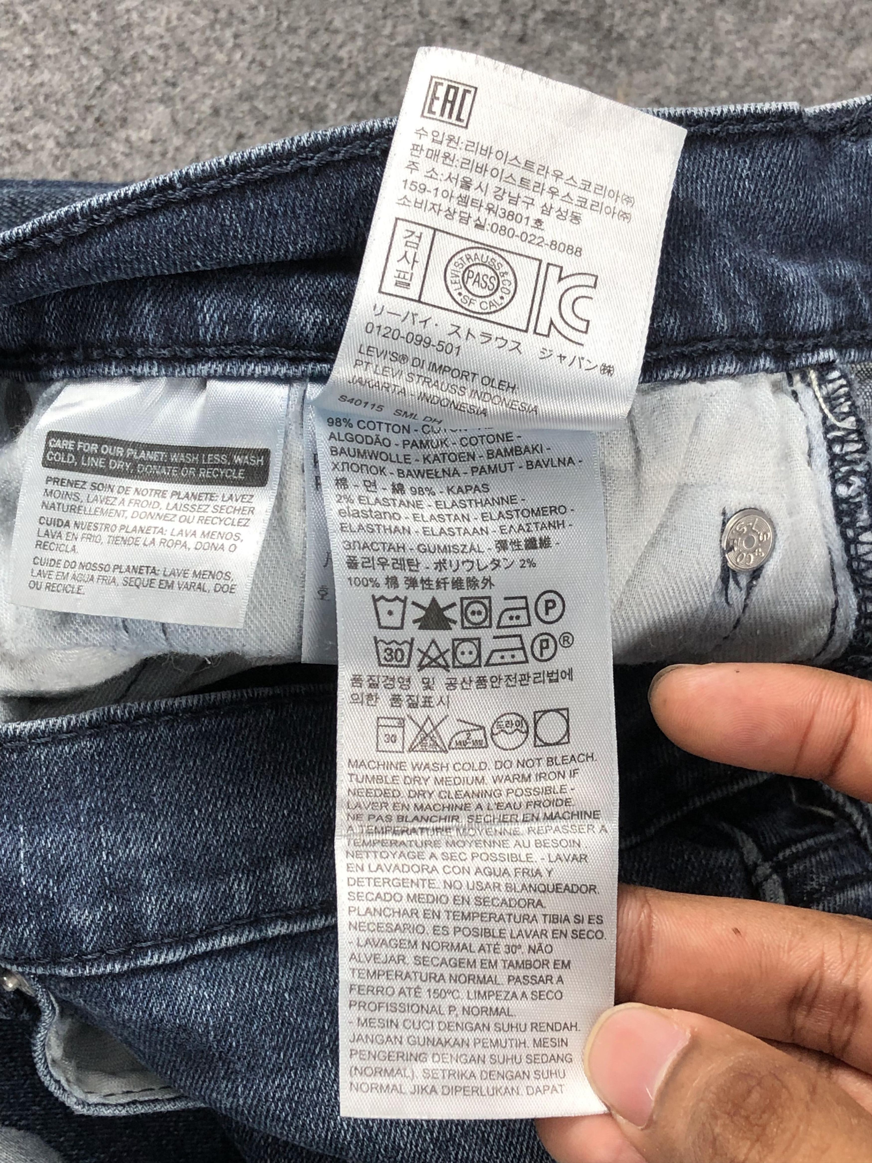 Levi's × Vintage Vintage Levis 514 Faded Blue Jeans DP2229 Size US 34 / EU 50 - 7 Thumbnail