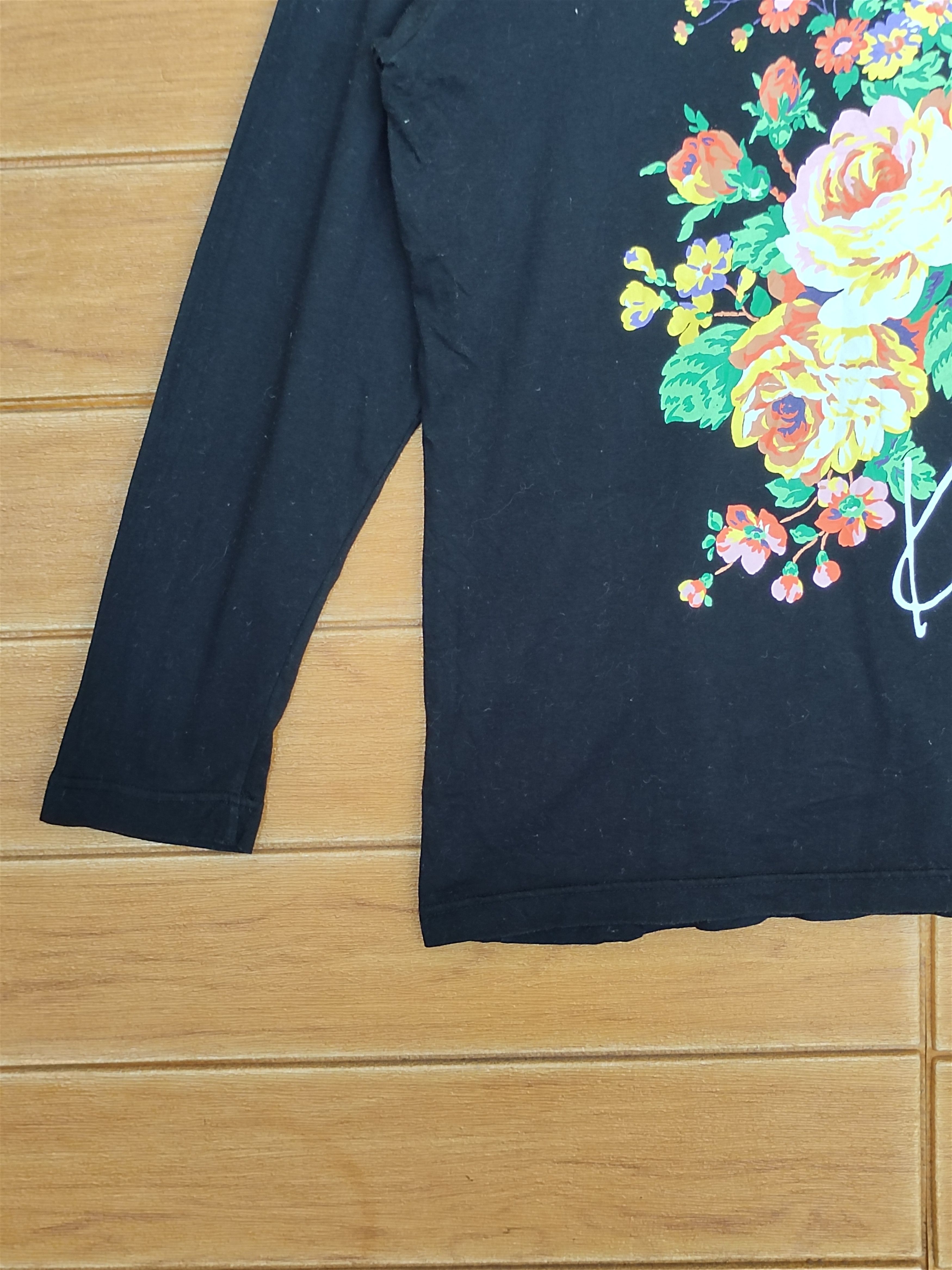 Kenzo Vintage 90s Kenzo Floral Longsleeve T-Shirt Size US M / EU 48-50 / 2 - 8 Thumbnail