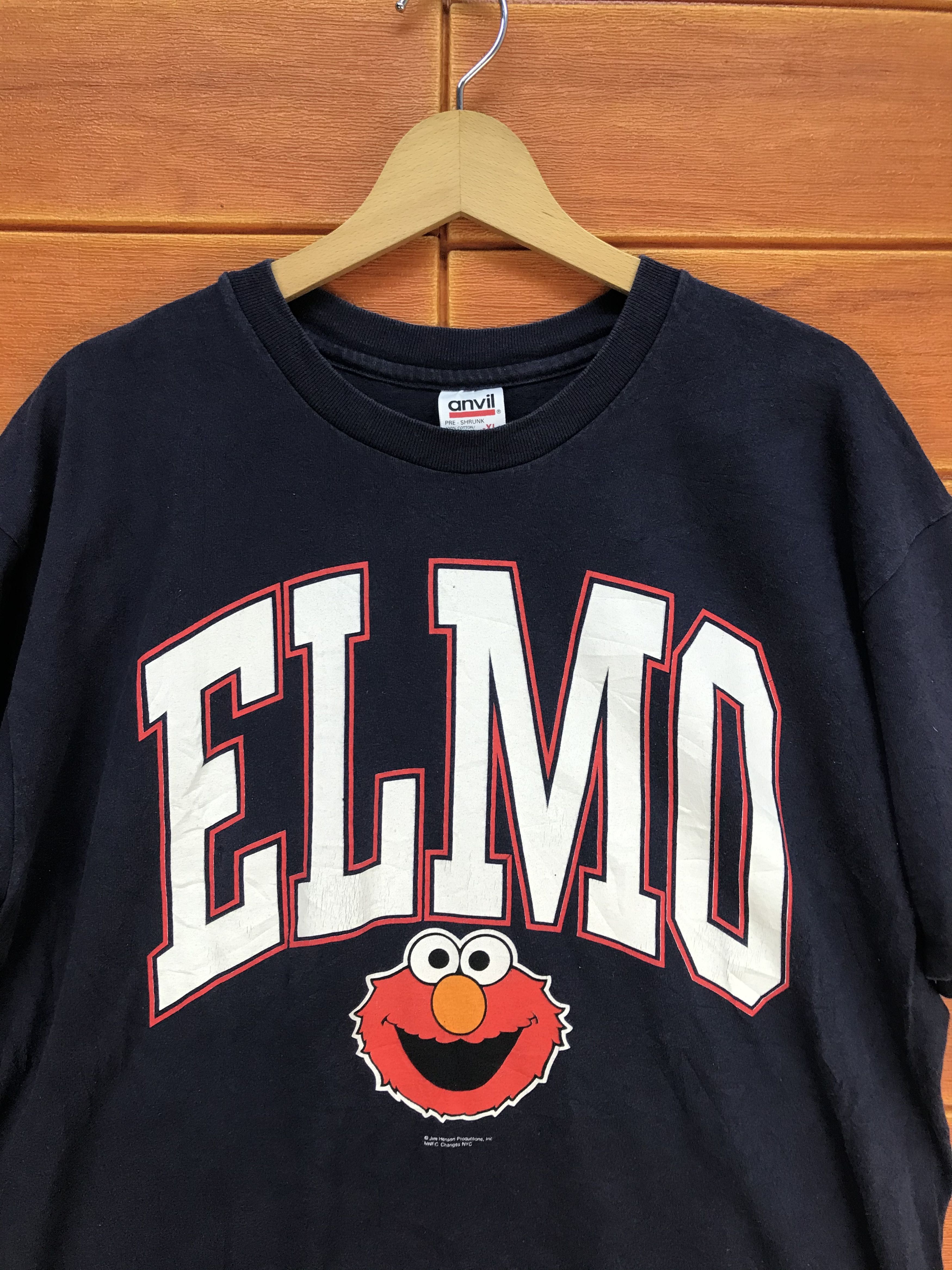 Vintage Vintage 90s ELMO Sesame Street T-Shirt Size US XL / EU 56 / 4 - 2 Thumbnail