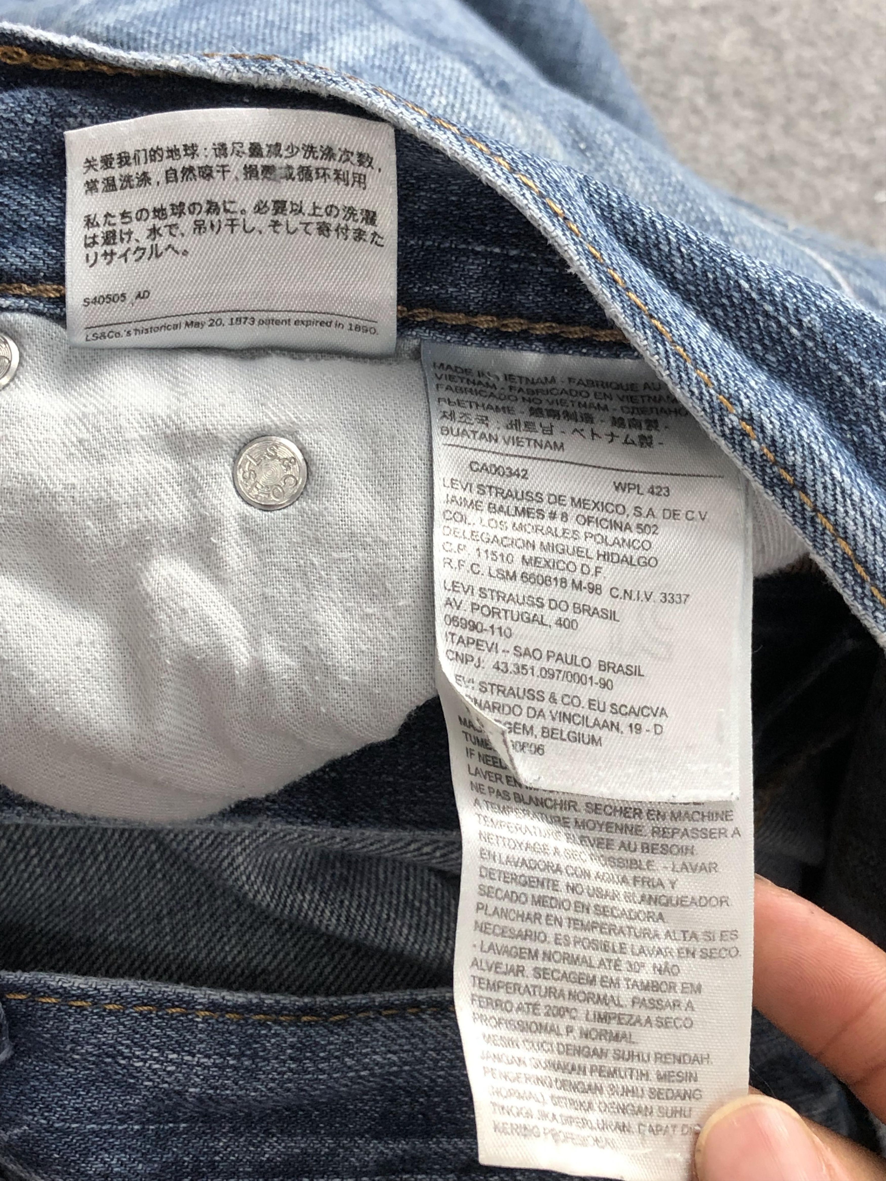 Levi's Vintage Levis 559 Faded Blue Jeans DP2232 Size US 42 / EU 58 - 6 Thumbnail