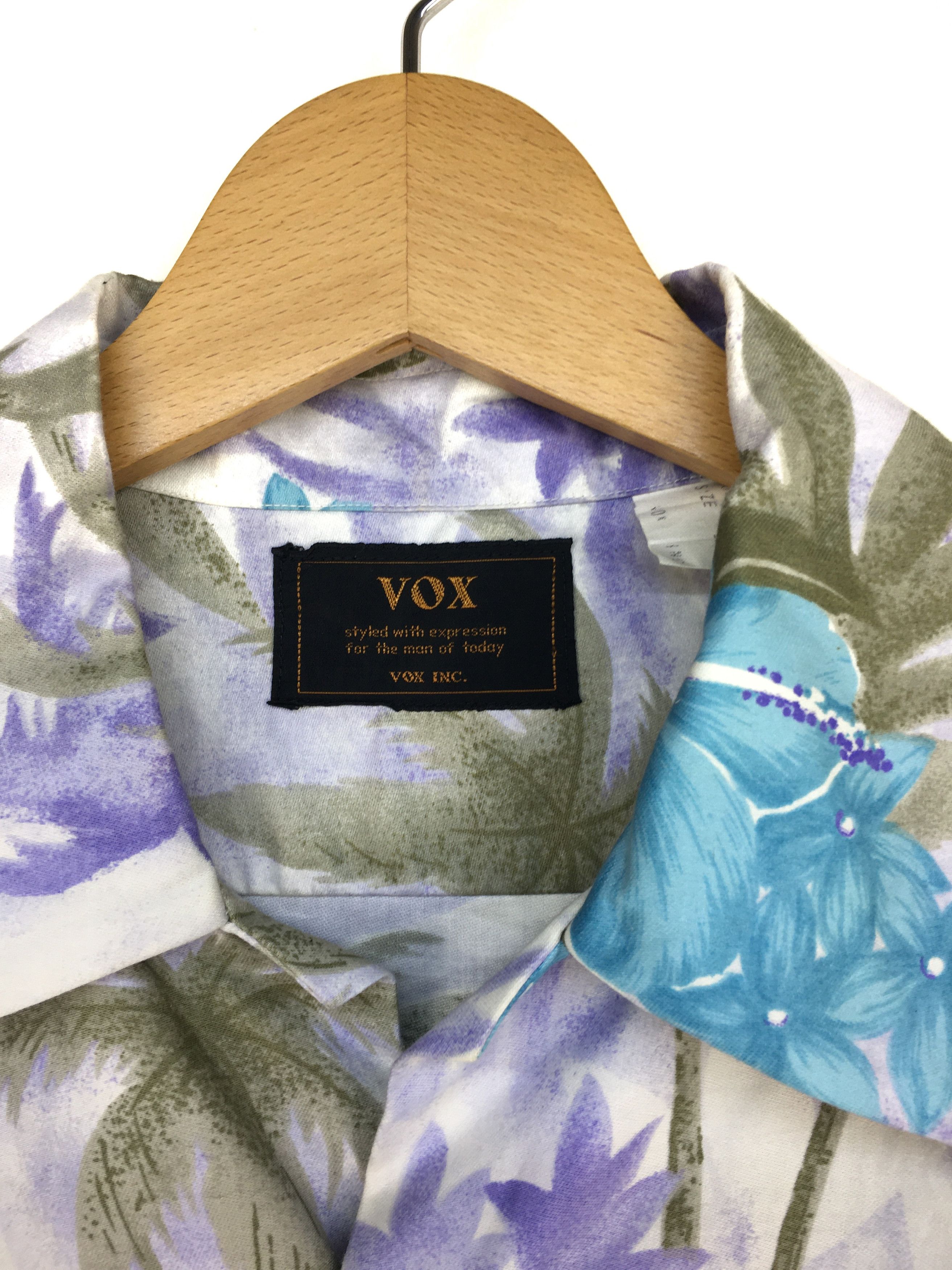 Vintage Vintage VOX Hibiscus Coconut Trees Hawaiian Shirt Size US S / EU 44-46 / 1 - 6 Thumbnail
