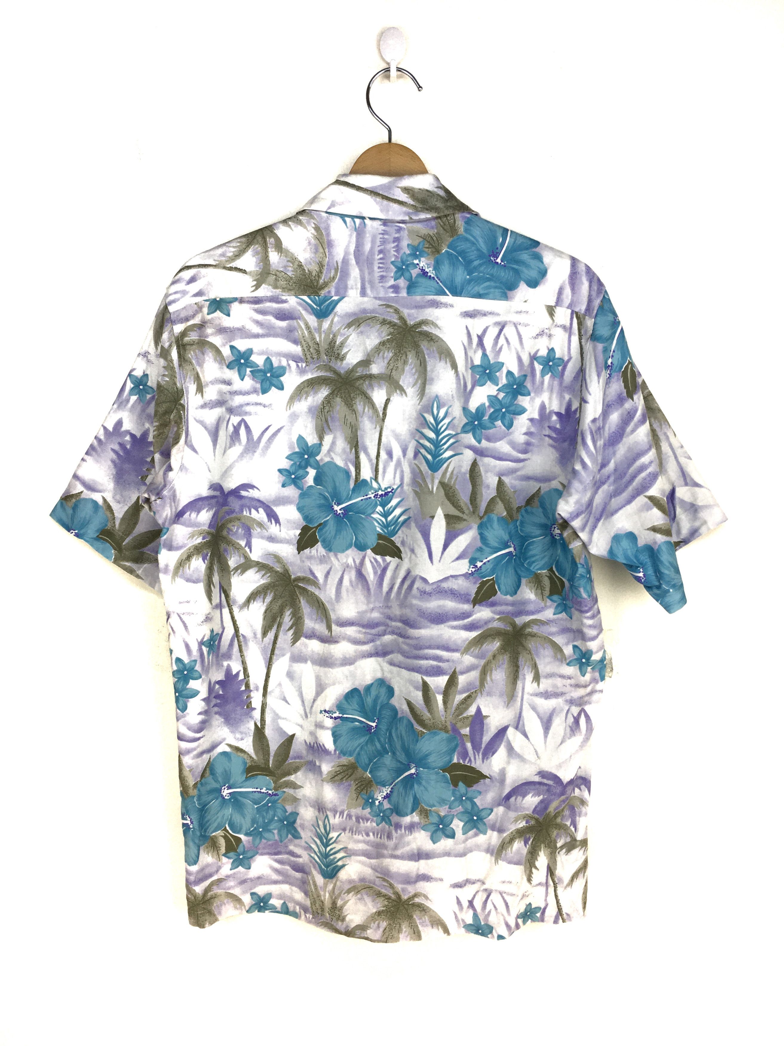 Vintage Vintage VOX Hibiscus Coconut Trees Hawaiian Shirt Size US S / EU 44-46 / 1 - 8 Thumbnail