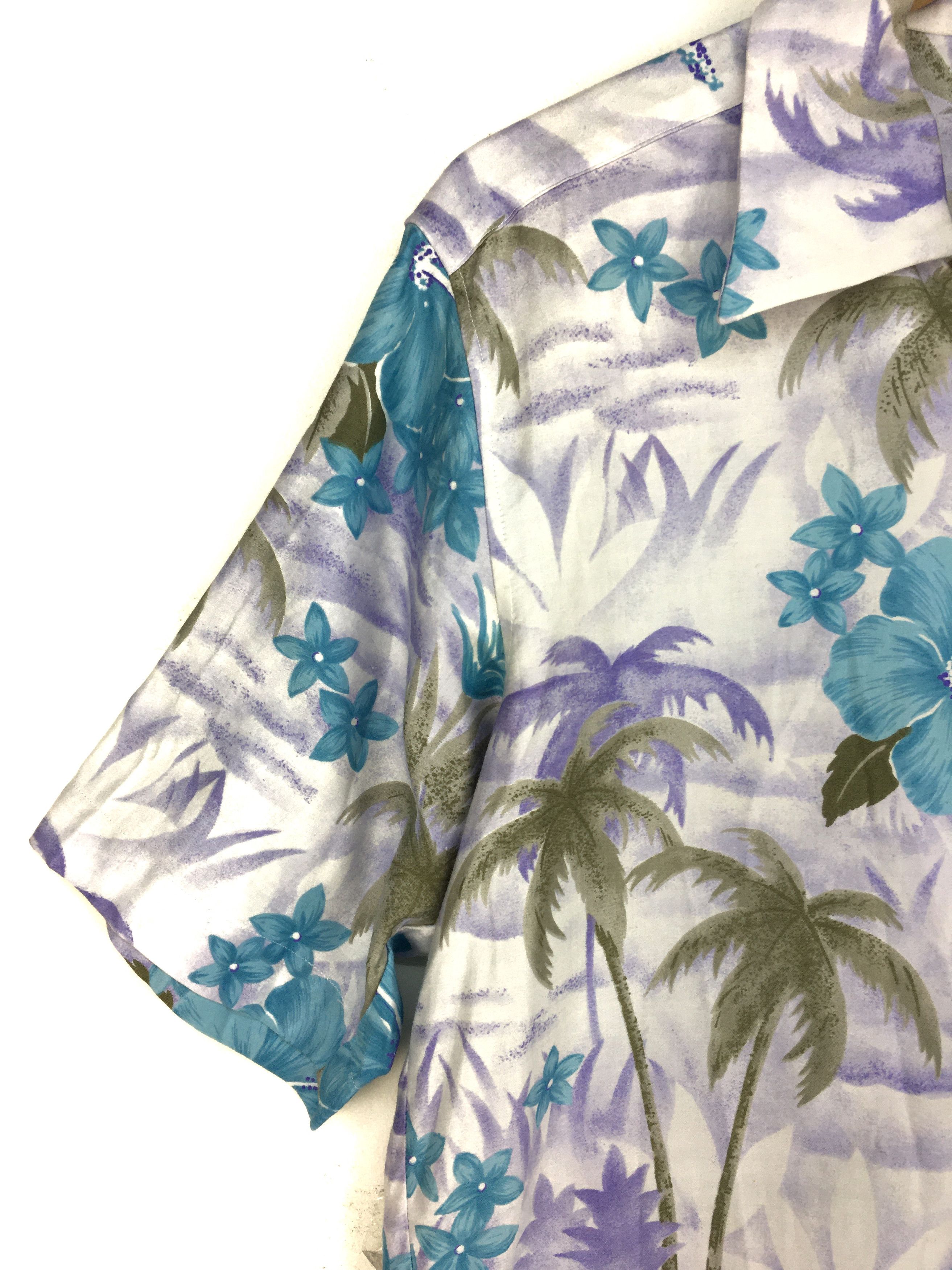 Vintage Vintage VOX Hibiscus Coconut Trees Hawaiian Shirt Size US S / EU 44-46 / 1 - 2 Thumbnail